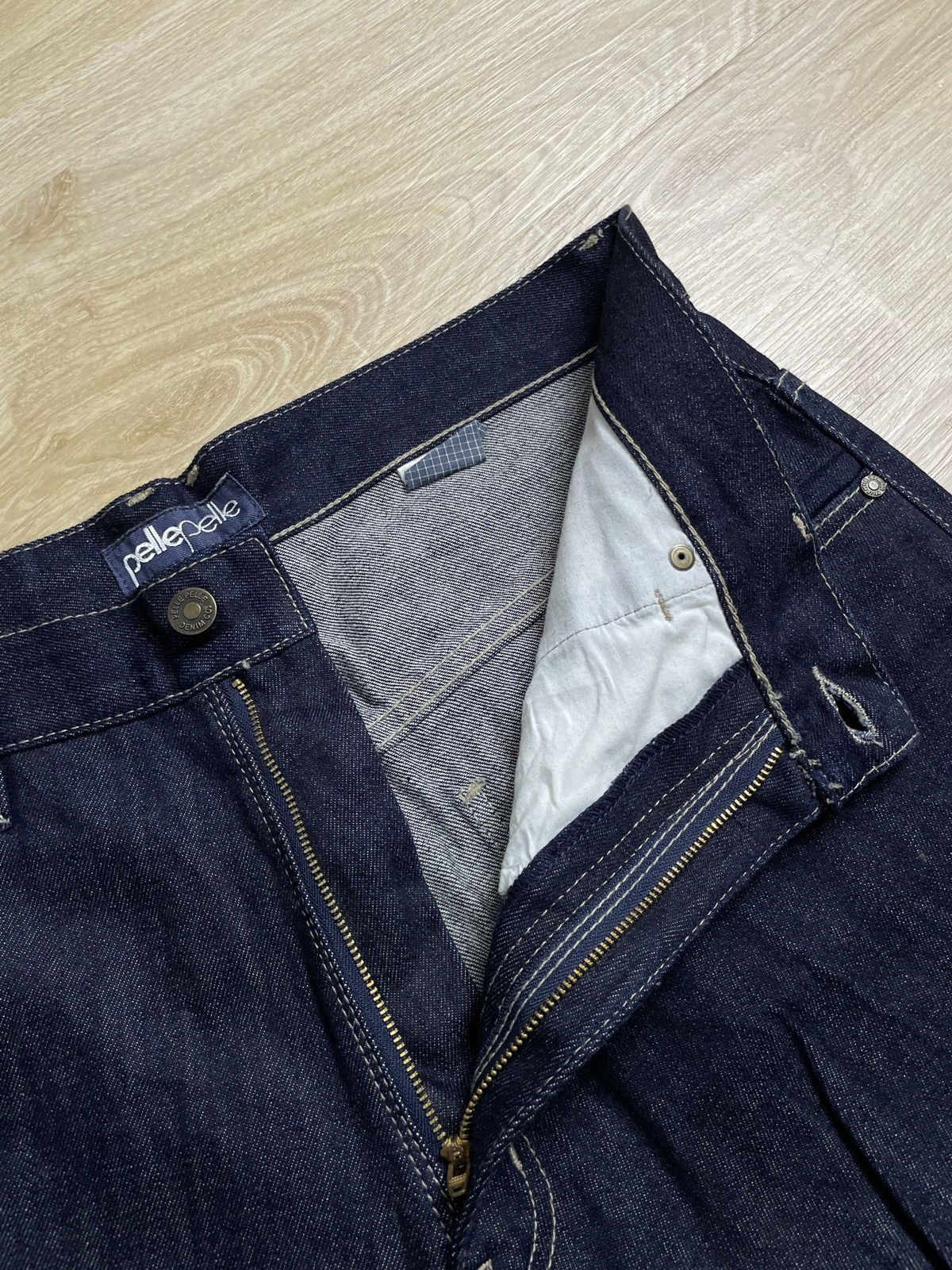 Marc Buchanan × Pelle Pelle × Vintage Vintage Pele Pele X Marc Buchanan Baggy denim pants Size US 34 / EU 50 - 10 Thumbnail