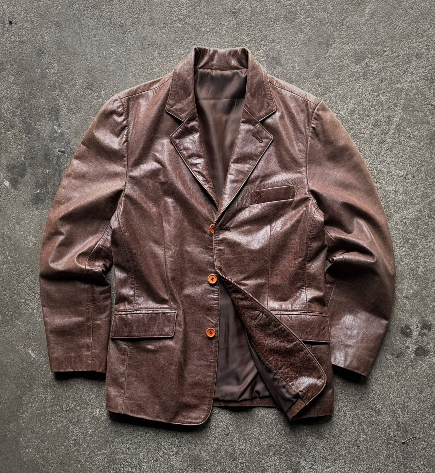 Vintage Vintage Ultimate Leather Blazer Size US M / EU 48-50 / 2 - 1 Thumbnail