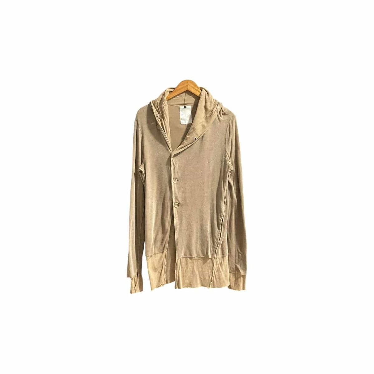 Issey Miyake × Japanese Brand 🔥Sick Y2K One Gravity Diagonal Button Double Layer Cardigan Size US L / EU 52-54 / 3 - 1 Thumbnail