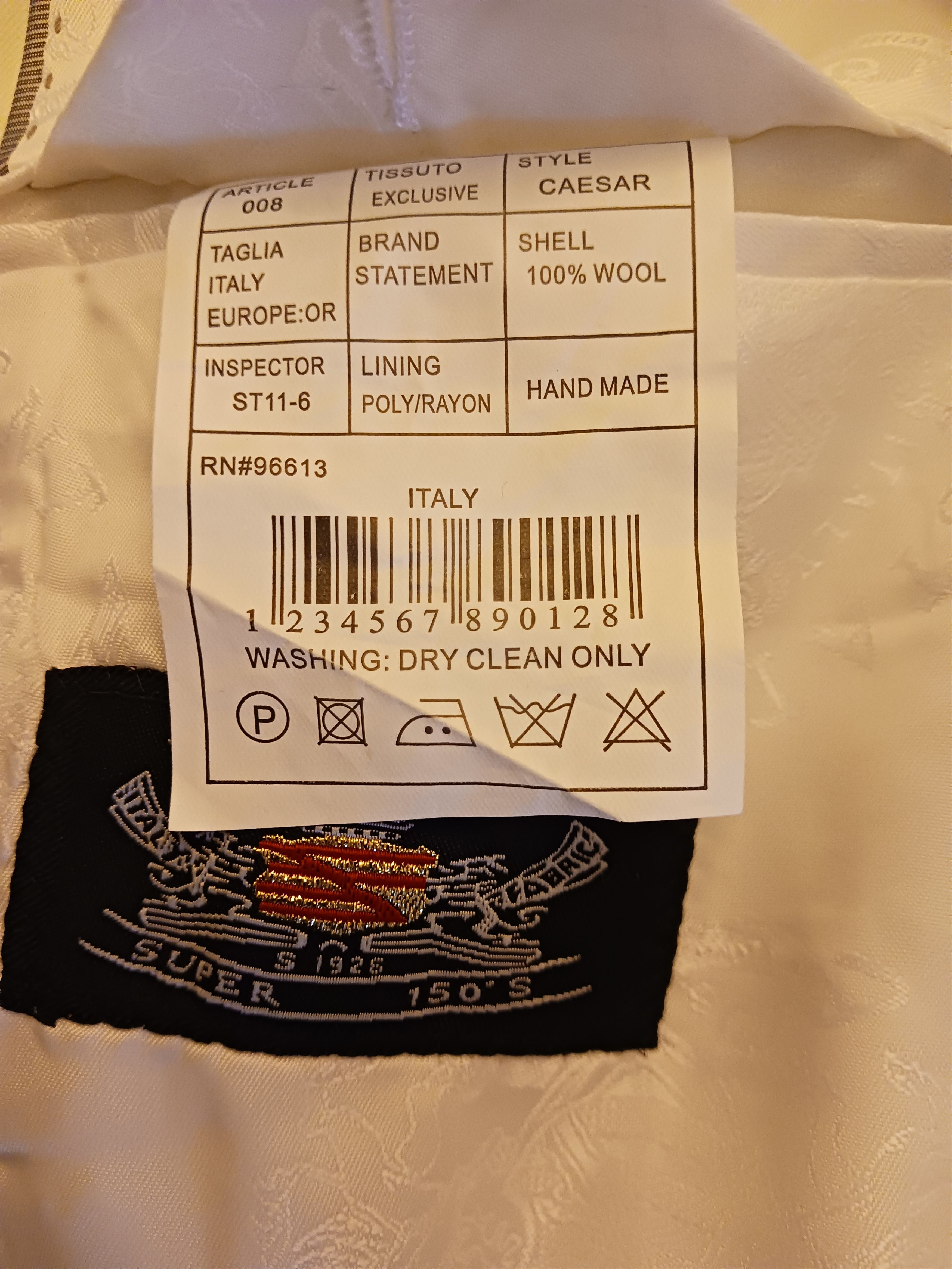 Other 100% Wool White Tuxedo Size 44R - 7 Thumbnail