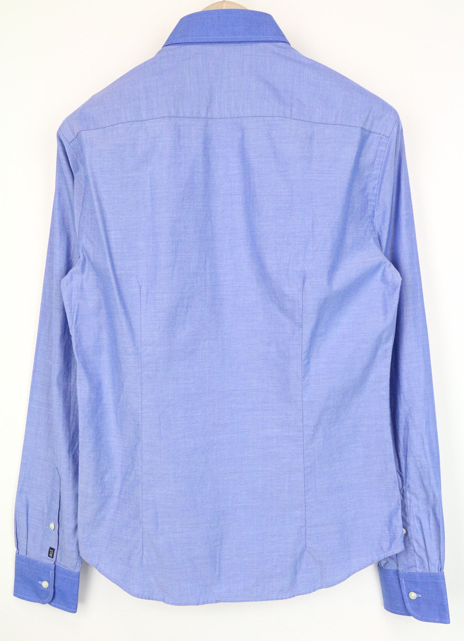 Scotch & Soda AMS COUTURE S Blue Slim Cotton Shirt 75106 Size US S / EU 44-46 / 1 - 2 Thumbnail