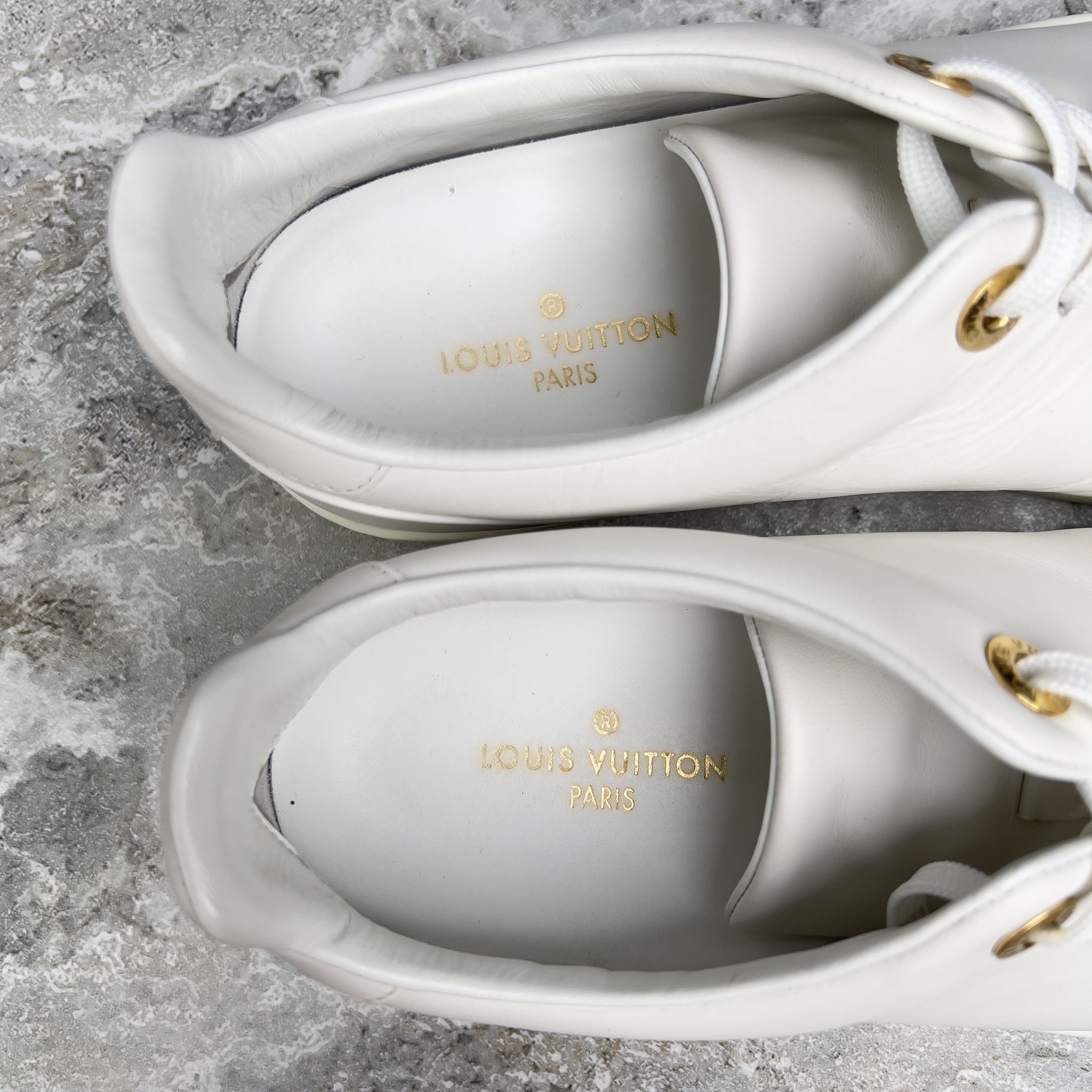Louis Vuitton Louis Vuitton Frontrow Logo Low Top Sneakers Leather Size US 7.5 / IT 37.5 - 8 Thumbnail
