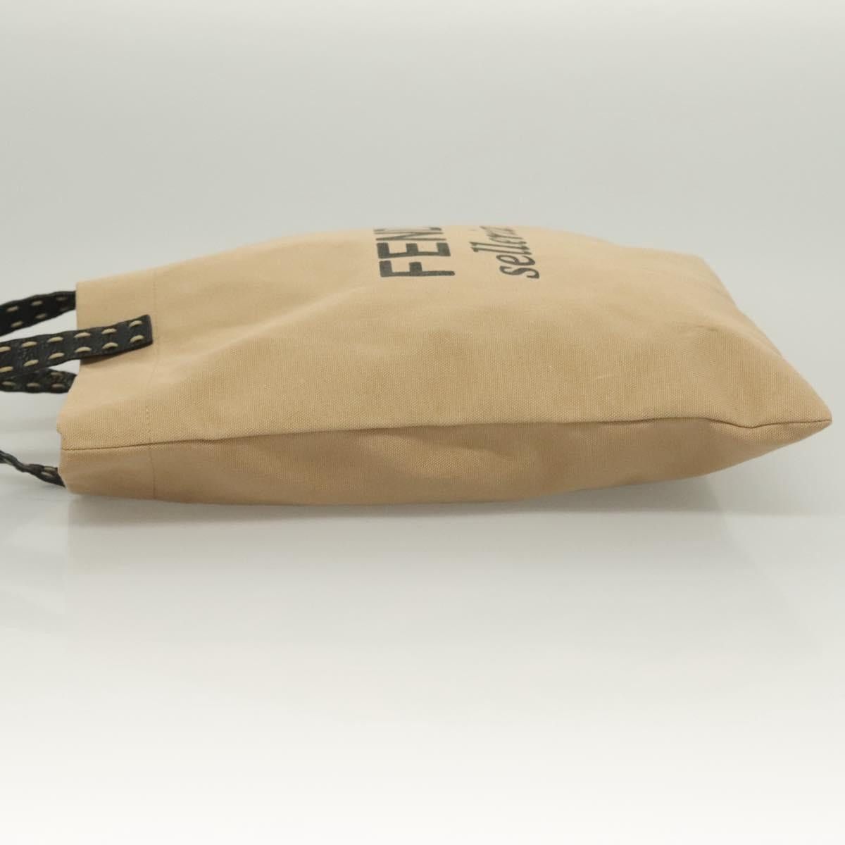 Fendi FENDI Celeria Hand Bag Canvas Beige Size ONE SIZE - 5 Thumbnail