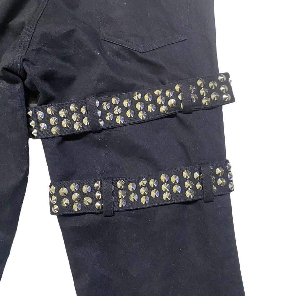 Japanese Brand Pillars Monkey Act Flare Pants Spike belted Size US 28 / EU 44 - 13 Thumbnail