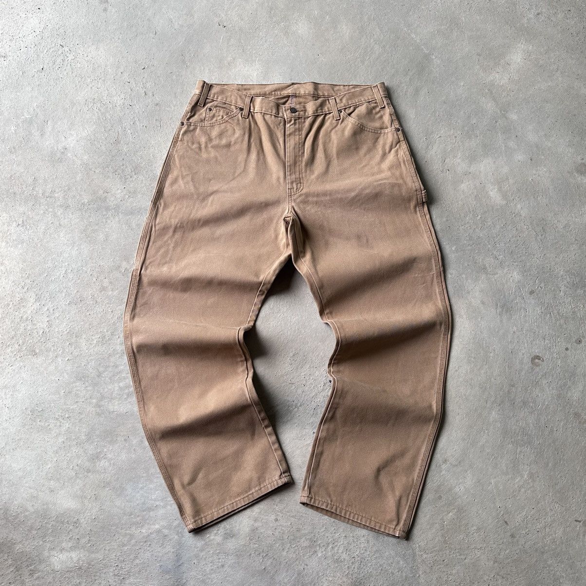 Carhartt × Dickies (38x33) Crazy Vintage Y2K Faded Dickies Carpenter Pants Size US 38 / EU 54 - 1 Thumbnail