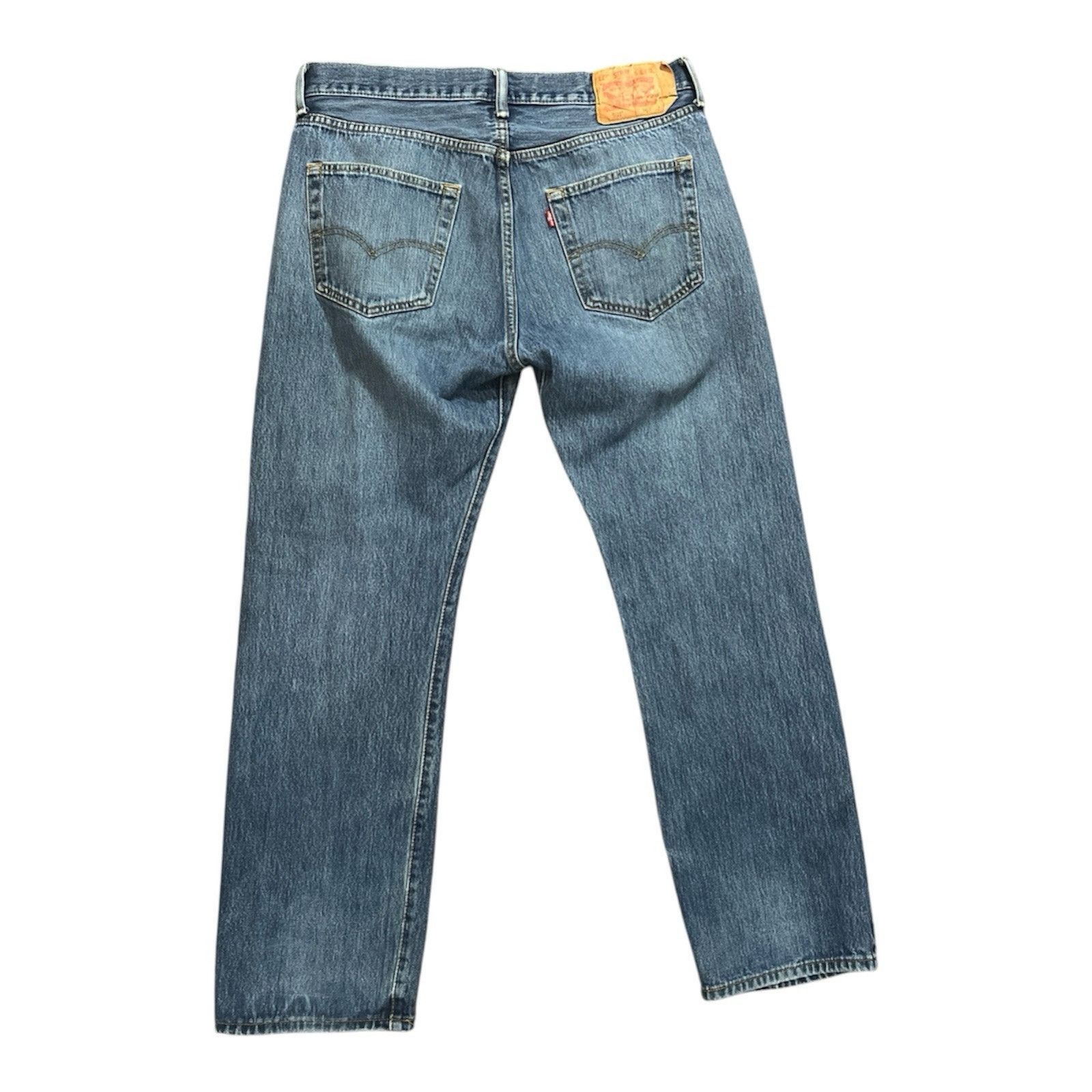 Levi's Levi's 501's Light Washed Distressed Men's Button Fly 36XL32 Size US 36 / EU 52 - 1 Thumbnail