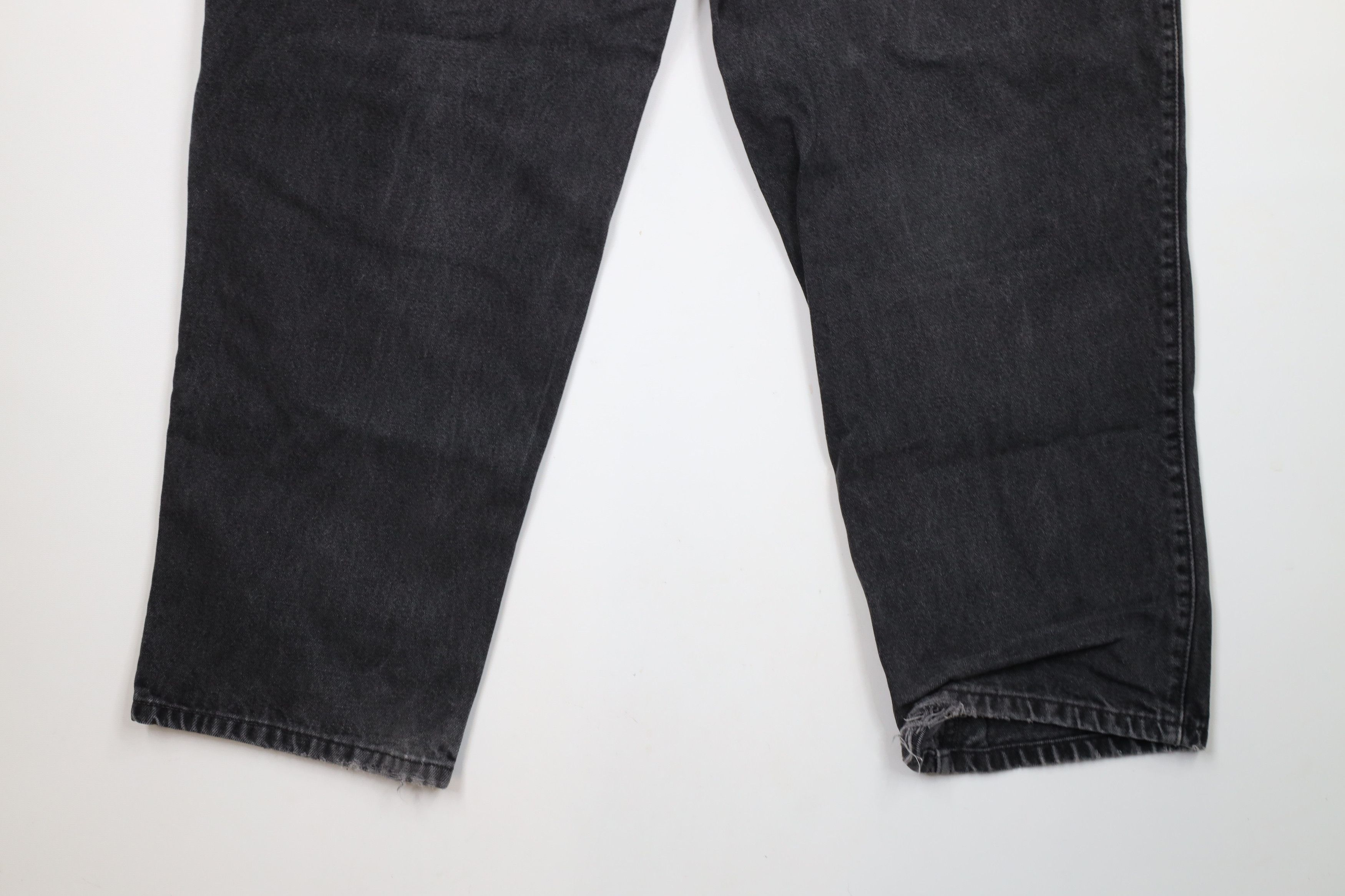 Levi's × Vintage Vintage 90s Levis 545 Loose Fit Wide Leg Denim Jeans Black Size US 44 / EU 60 - 13 Thumbnail