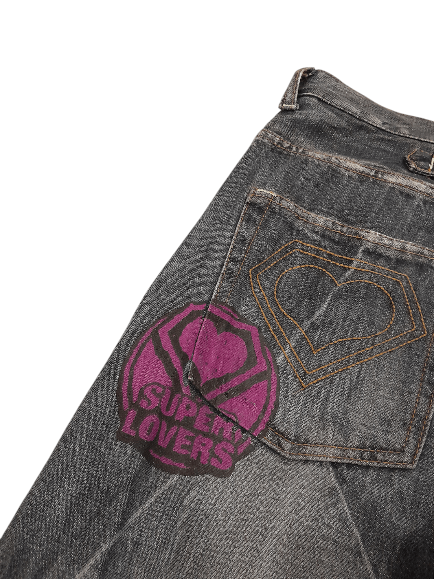 Takashi Murakami Super Lovers Rock by Takashi Murakami & Osumi Denim (F412) Size US 29 - 3 Thumbnail
