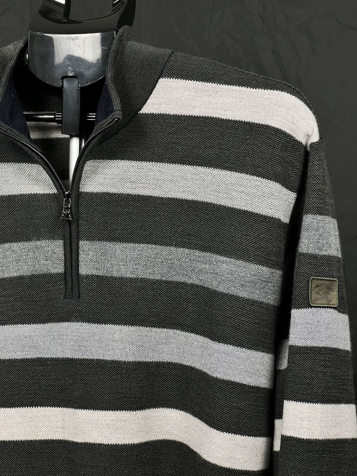 Paul & Shark Paul & Shark quater zip old money style stripped sweater 1/4 Size US XL / EU 56 / 4 - 1 Thumbnail