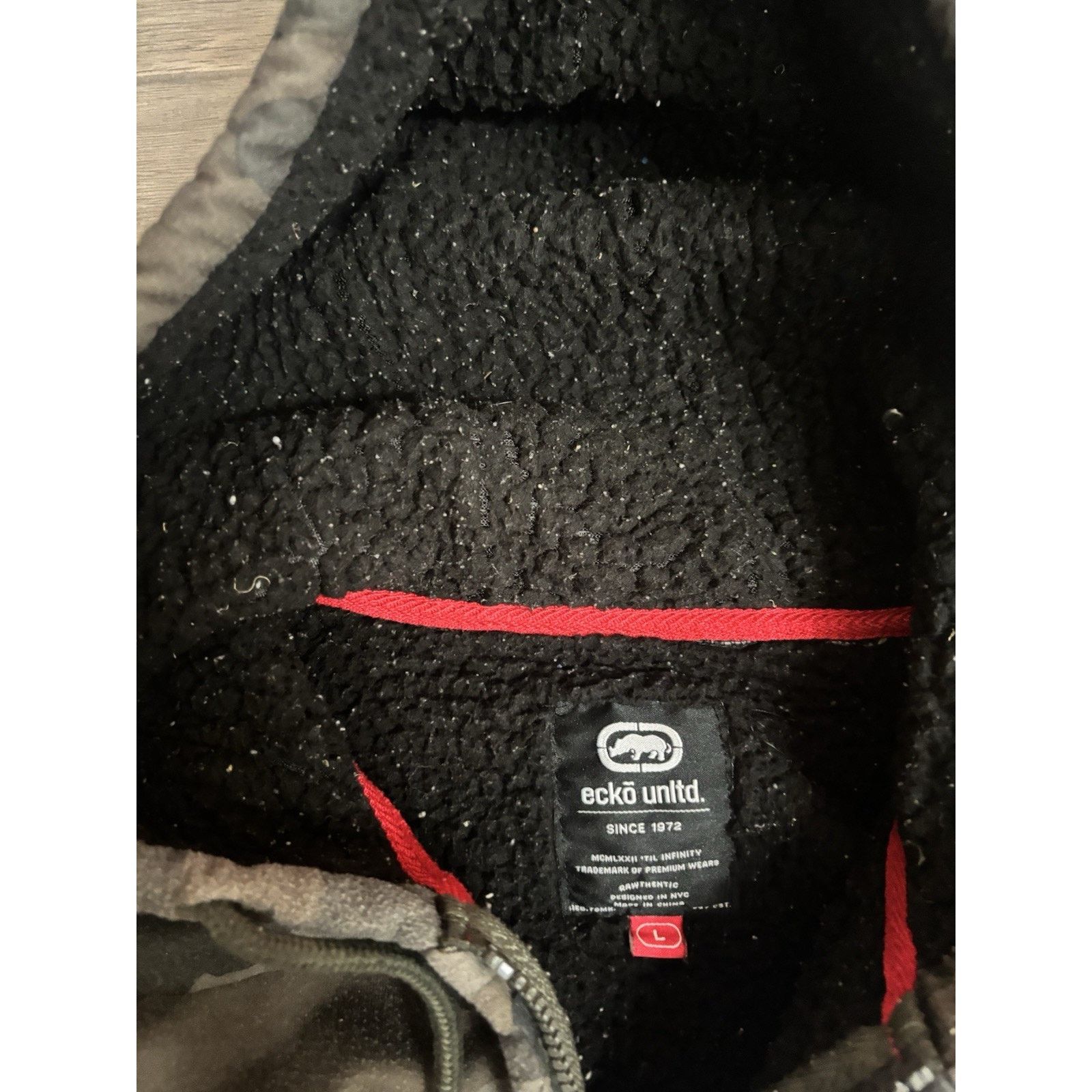 Ecko Unltd. Ecko Unltd XL Camo Sherpa Lined Full Zip Jacket Y2K Heavy Size US XL / EU 56 / 4 - 6 Thumbnail