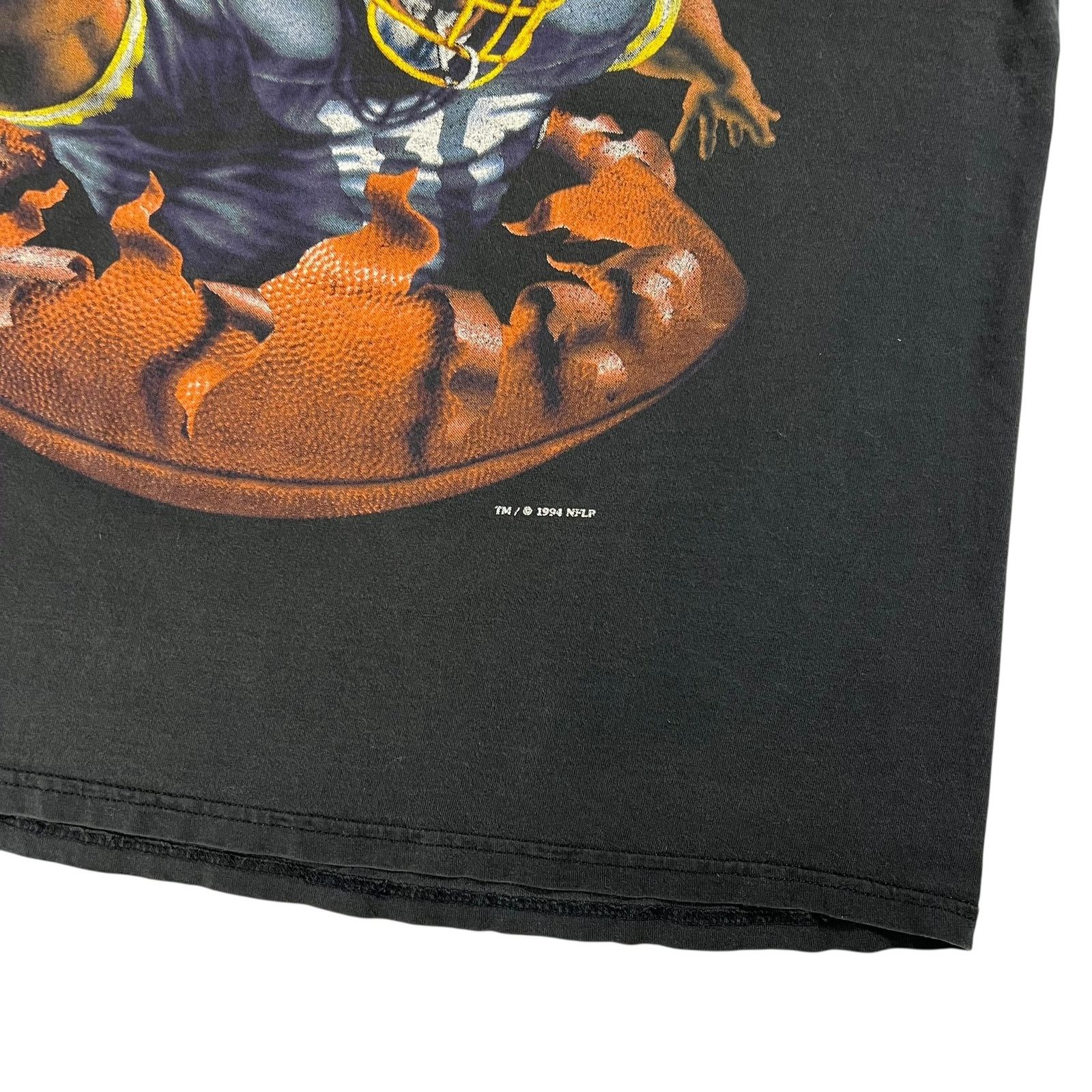 Vintage 1994 Nutmeg Pittsburgh Steelers break through tee