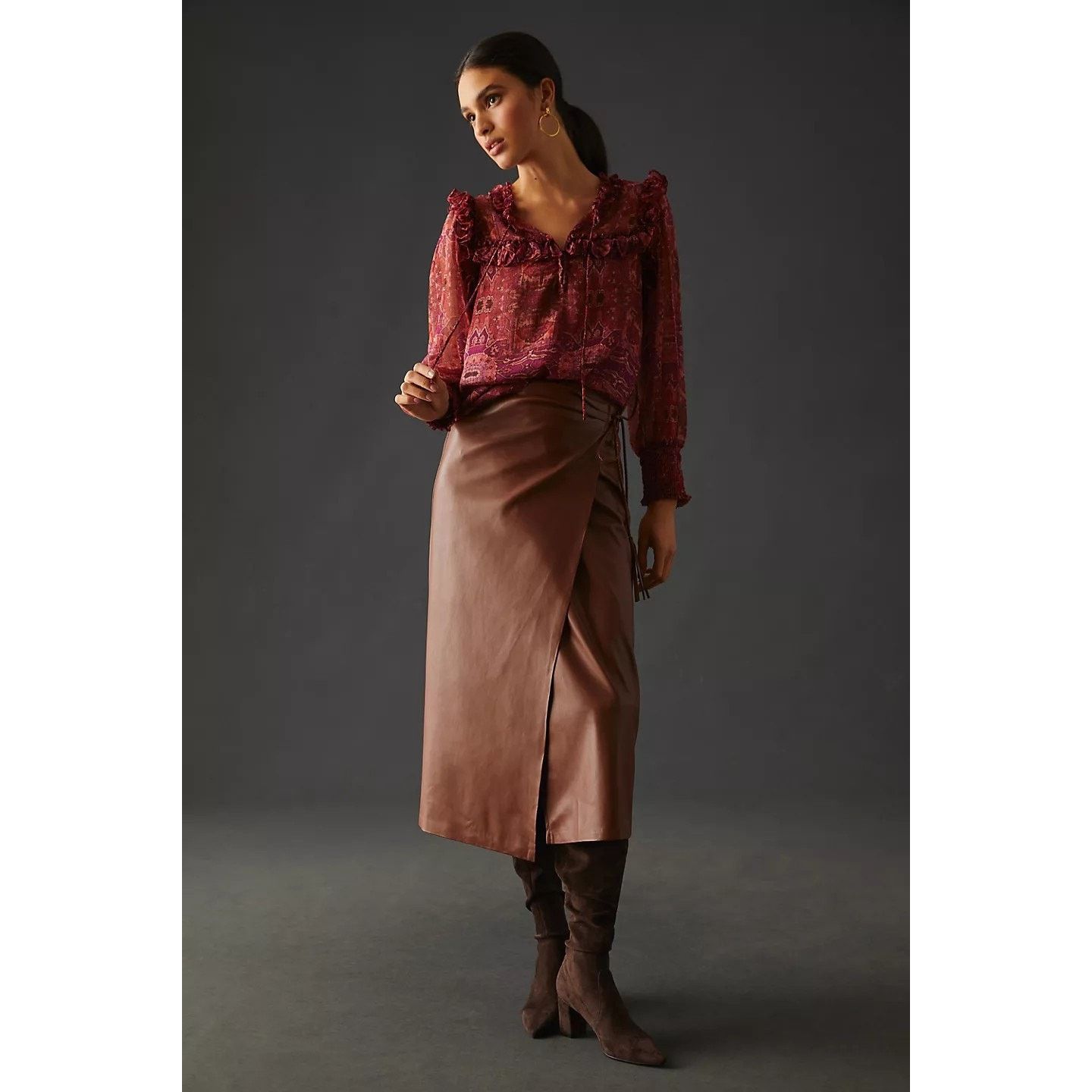 Anthropologie New Anthropologie MISA Raffi Top $295 XSMALL Tapestry Size XS / US 0-2 / IT 36-38 - 4 Thumbnail