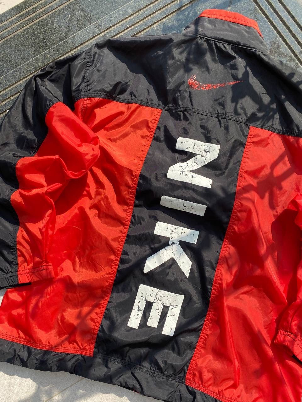 Nike × Vintage 90S NIKE RARE MULTI BIG LOGO Y2K RETRO SWOOSH NYLON JACKET Size US L / EU 52-54 / 3 - 5 Thumbnail