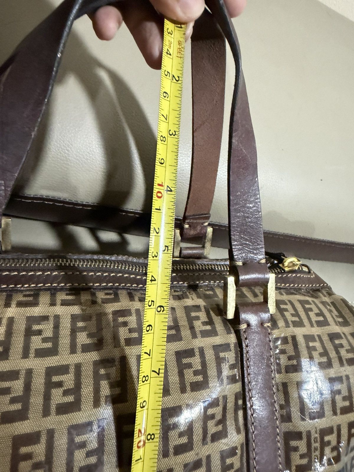 Fendi Authentic Fendi Zucca Crystal Boston Hand Bag Size ONE SIZE - 18 Thumbnail