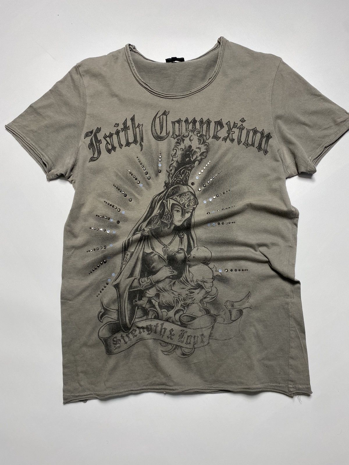 Faith Connexion Y2k Faith Connexion rhinestones t-shirt tee Size US M / EU 48-50 / 2 - 4 Thumbnail