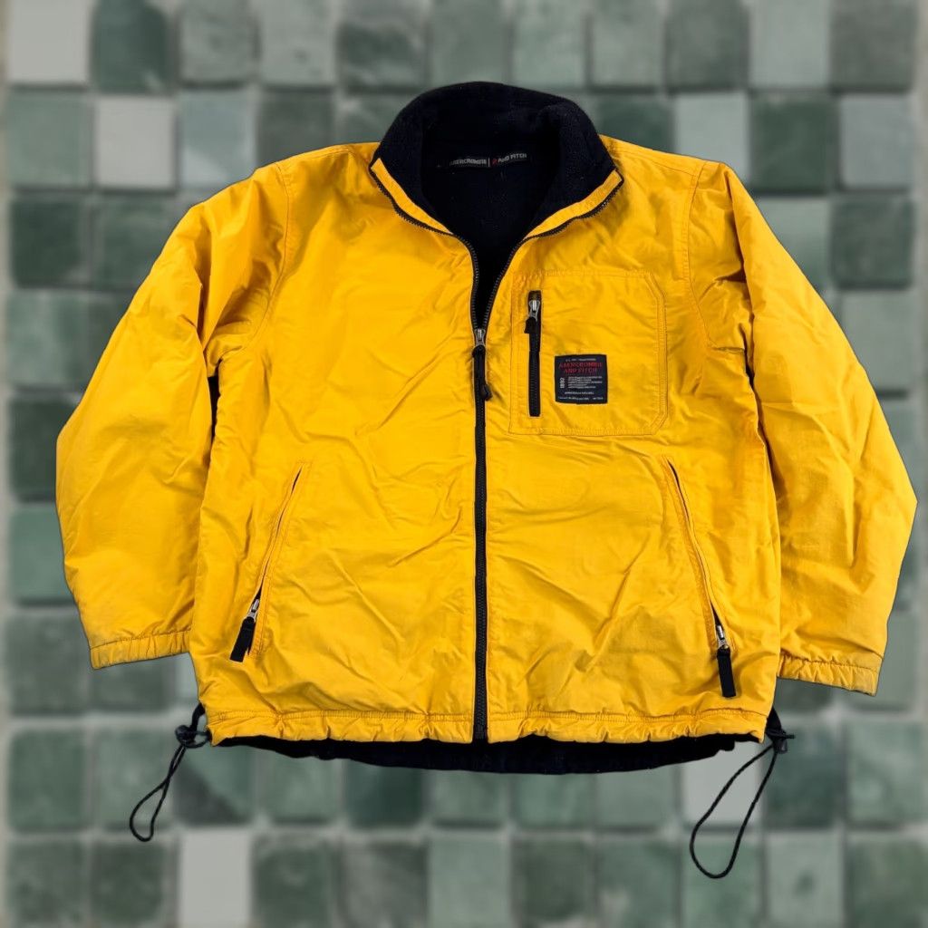 Abercrombie & Fitch VINTAGE Abercrombie & Fitch A92 Ski Jacket Men M Yellow Windbreaker Waterproof Fleece Lined Zipper Pockets 90s Outdoors Size US M / EU 48-50 / 2 - 1 Thumbnail