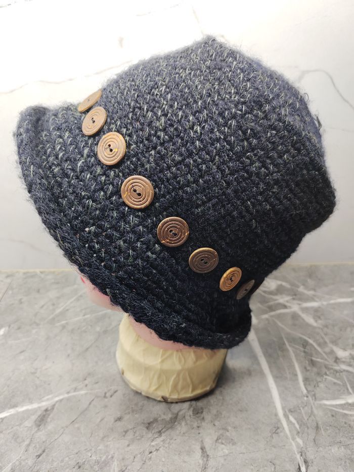 Japanese Brand Vintage Grace Knit Bucket Hat Size ONE SIZE - 4 Thumbnail