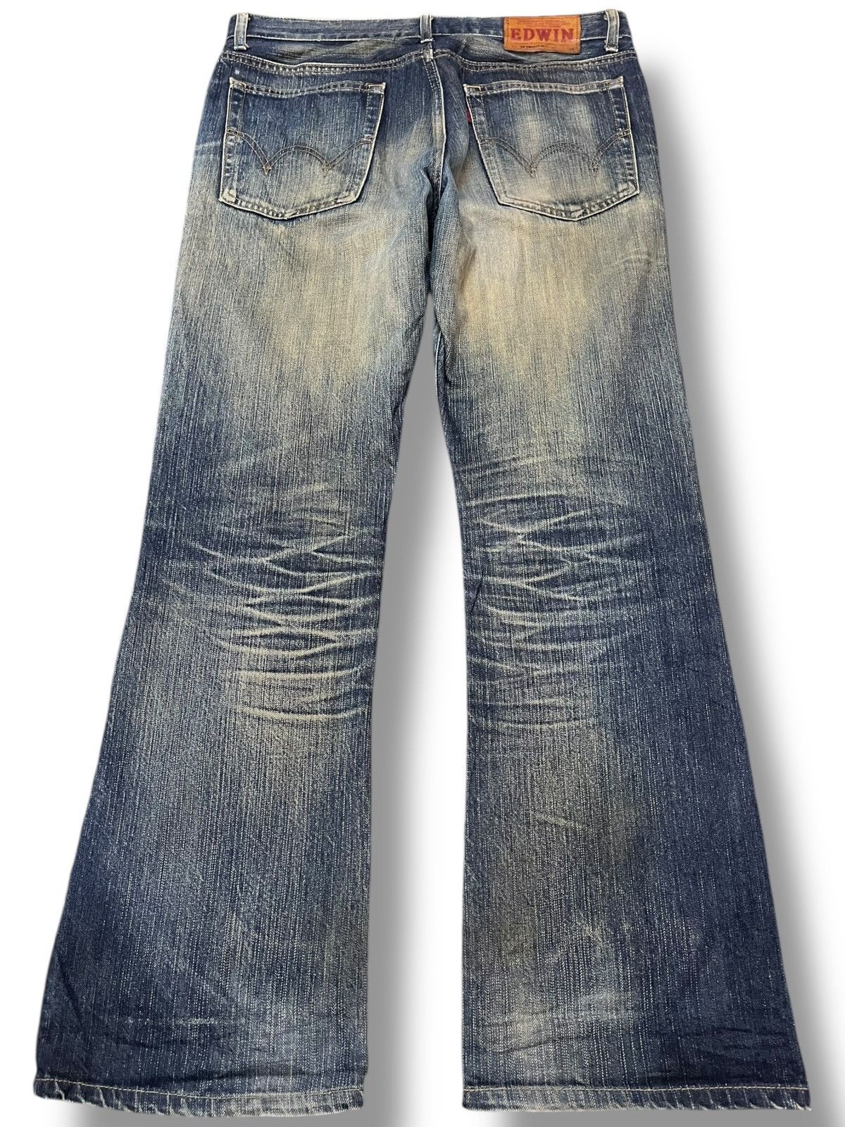 14th Addiction × Beauty Beast × Edwin Vintage Edwin Rebel 503 Flare Mudwash Denim Size US 31 - 6 Thumbnail