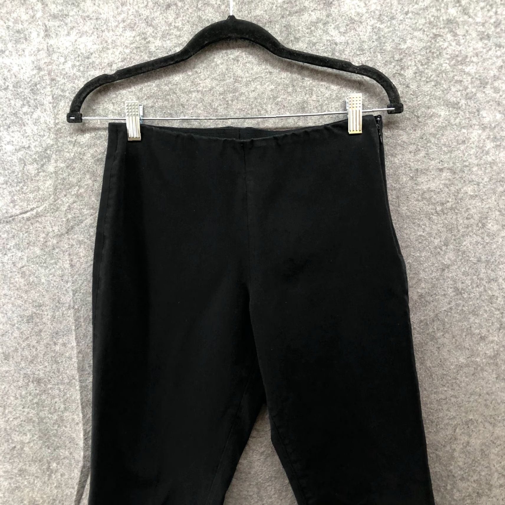 Uniqlo Uniqlo Skinny Ankle Dress Pants Womens S (26-27 inch) Black Side Zip Stretch Size 28" / US 6 / IT 42 - 3 Thumbnail