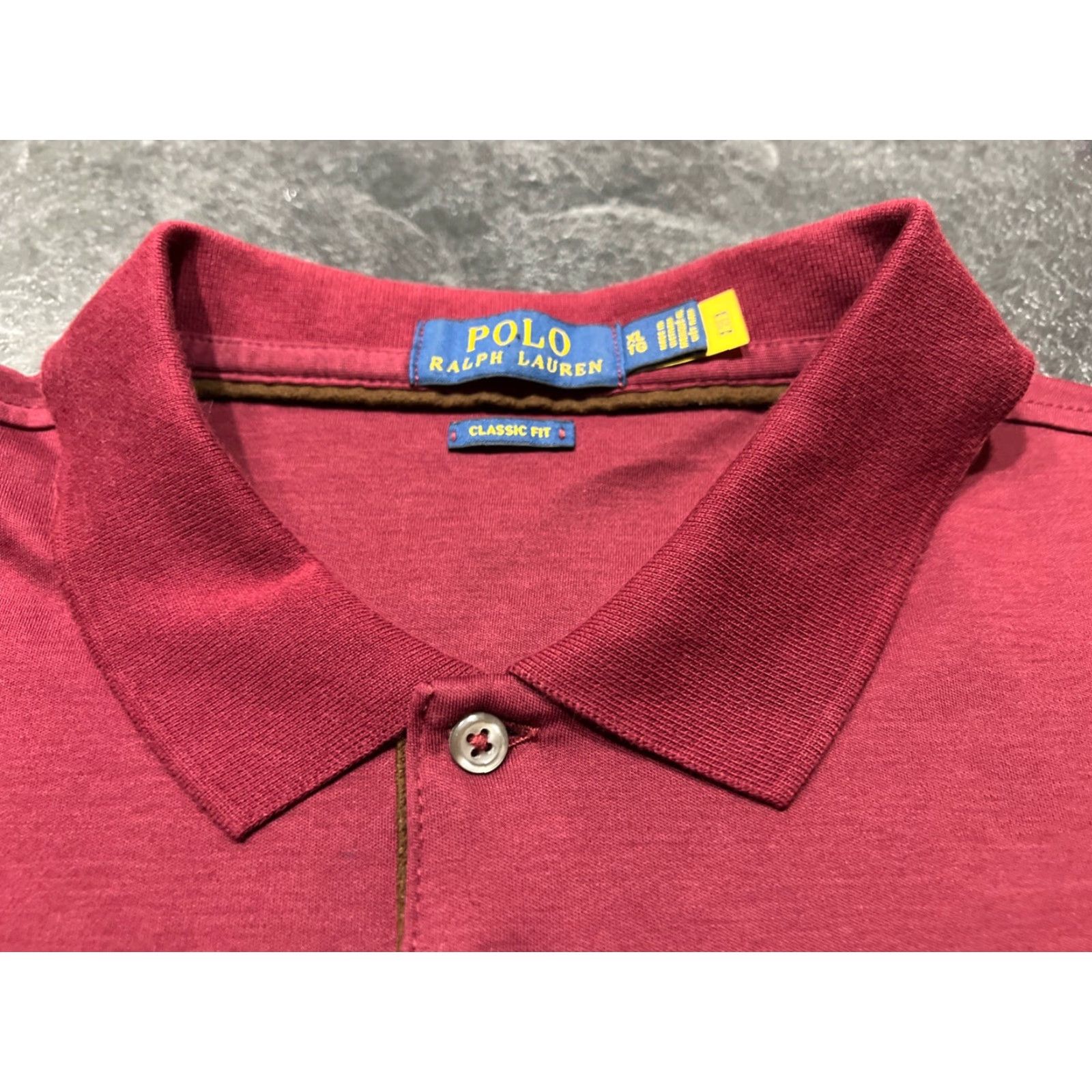 Polo Ralph Lauren Polo Ralph Lauren Polo Shirt XL Maroon Knit 100% Cotton Long Sleeve Embroidered Logo Golf Preppy Mens Regular Vintage: No Size US XL / EU 56 / 4 - 6 Thumbnail