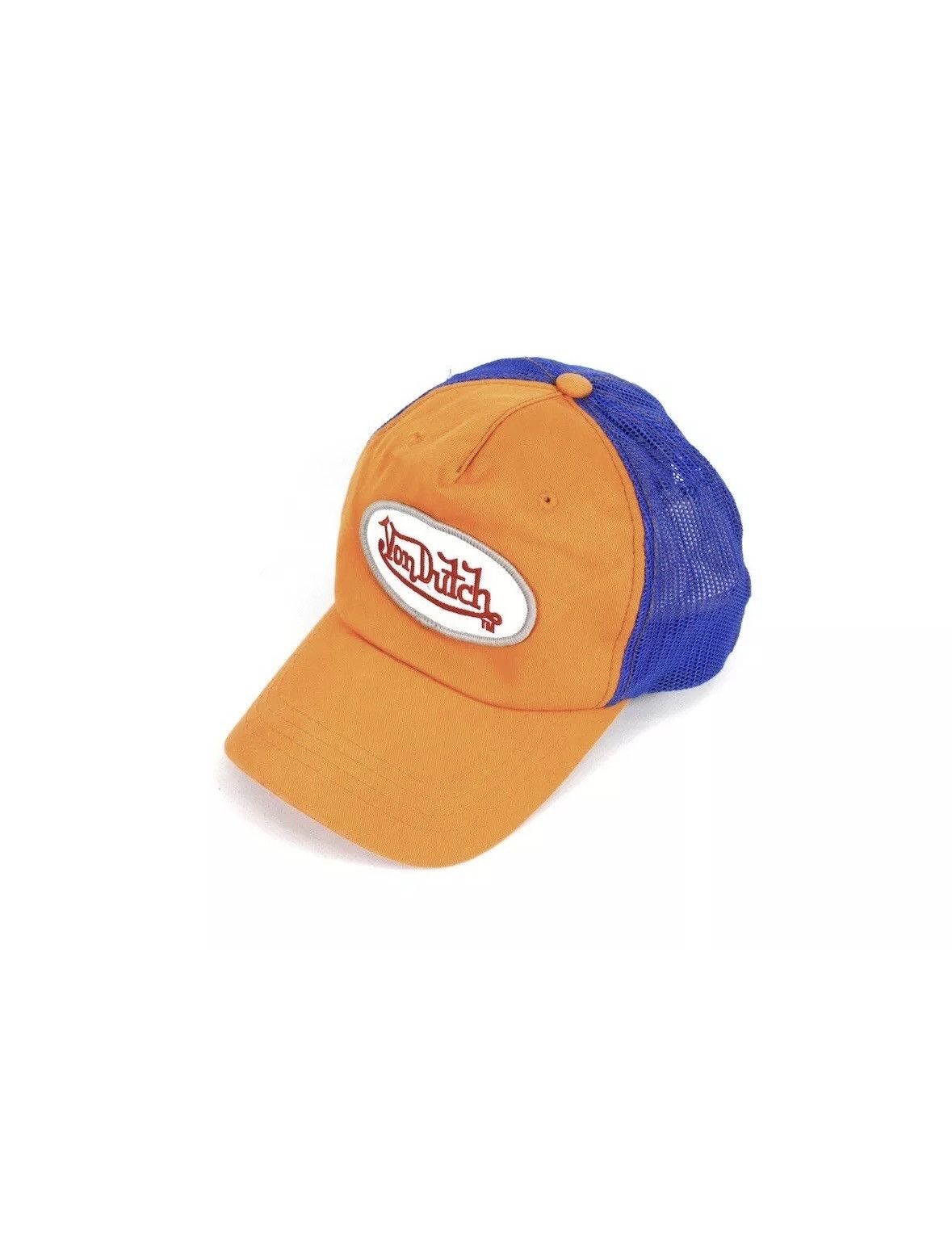 Von Dutch Von Dutch Logo Y2K Orange Blue Trucker Cap Hat 00s Size ONE SIZE - 1 Thumbnail