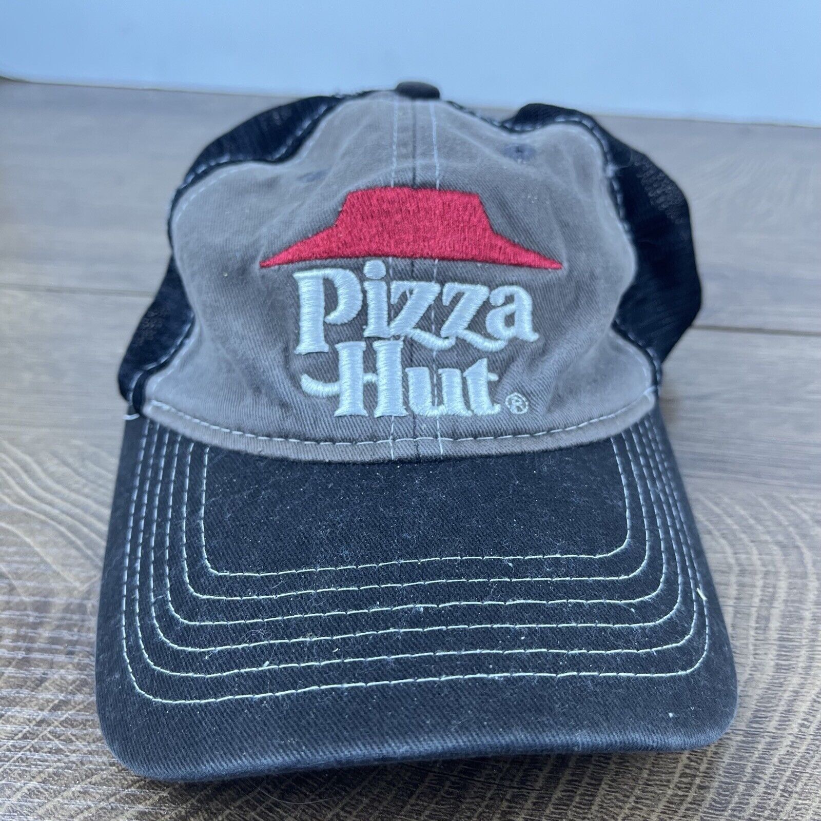 Other Pizza Hut Hat Pizza Hut Baseball Hat Gray Hat Adjustable Hat Size ONE SIZE - 1 Thumbnail