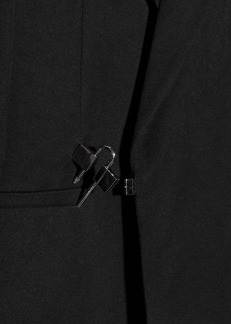 Givenchy Givenchy Black U-Lock Oversized Blazer Size 46R - 7 Thumbnail