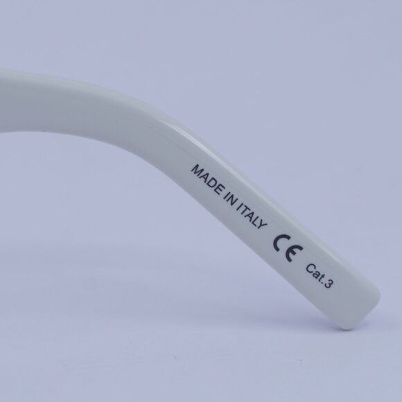Saint Laurent Paris Saint Laurent SL 51 CUT 003 Sunglasses Ivory/Silver Square Size ONE SIZE - 10 Thumbnail