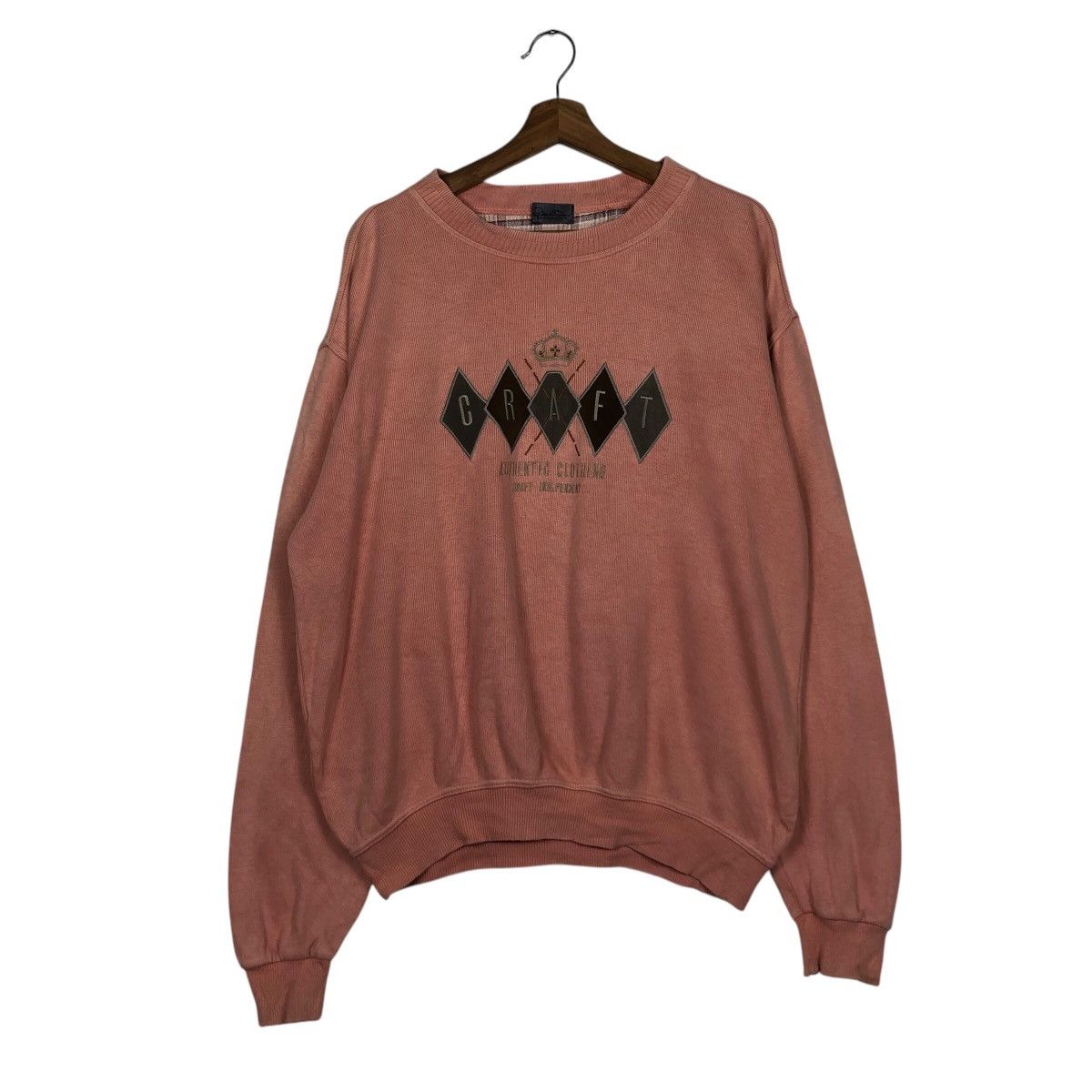 Japanese Brand 📌Vintage Sweatshirt Craft Independent Big Logo Embroidery Size US L / EU 52-54 / 3 - 2 Thumbnail