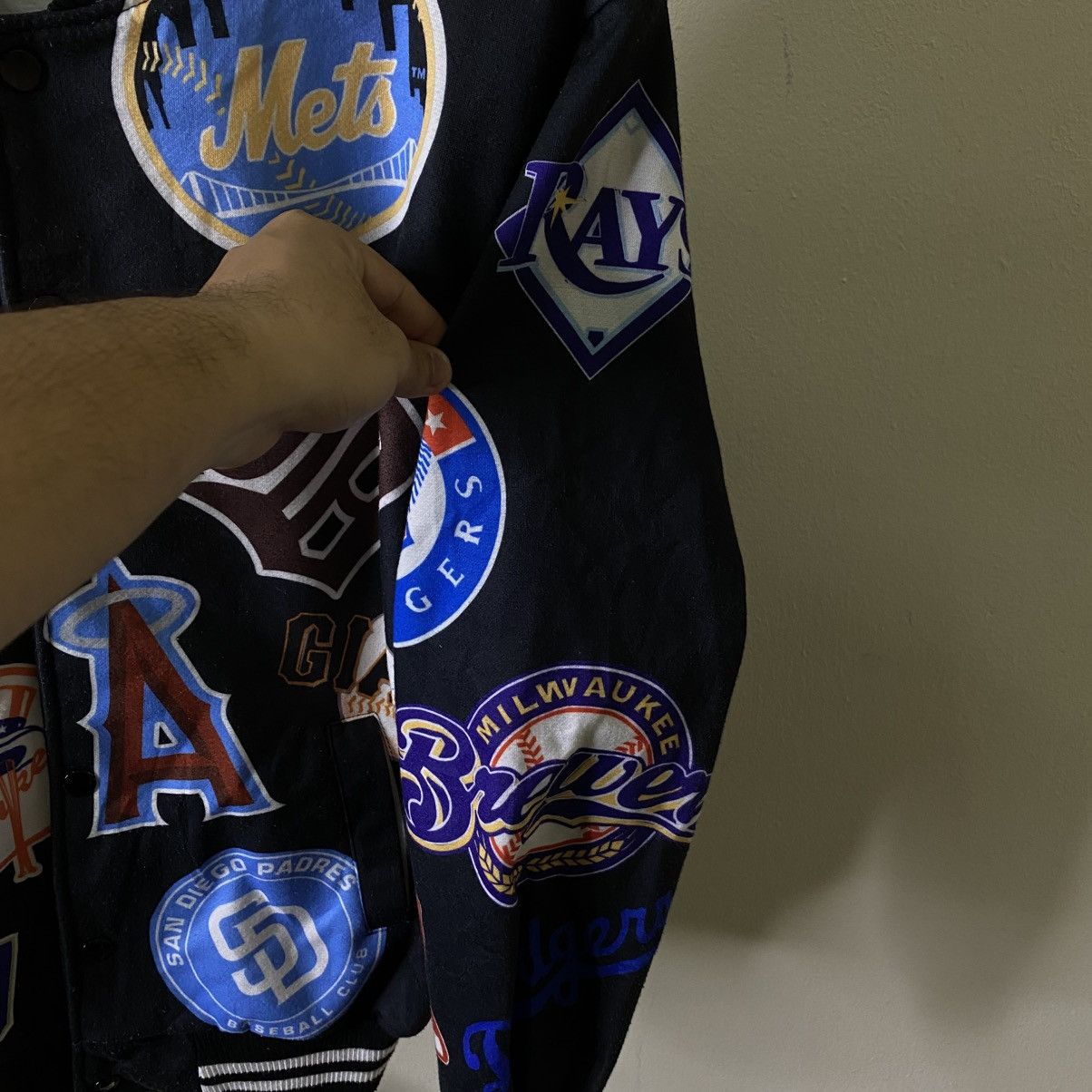 MLB Vintage Y2K HBAT x Baseball Club MLB AOP Varsity Jacket Size US S / EU 44-46 / 1 - 4 Thumbnail