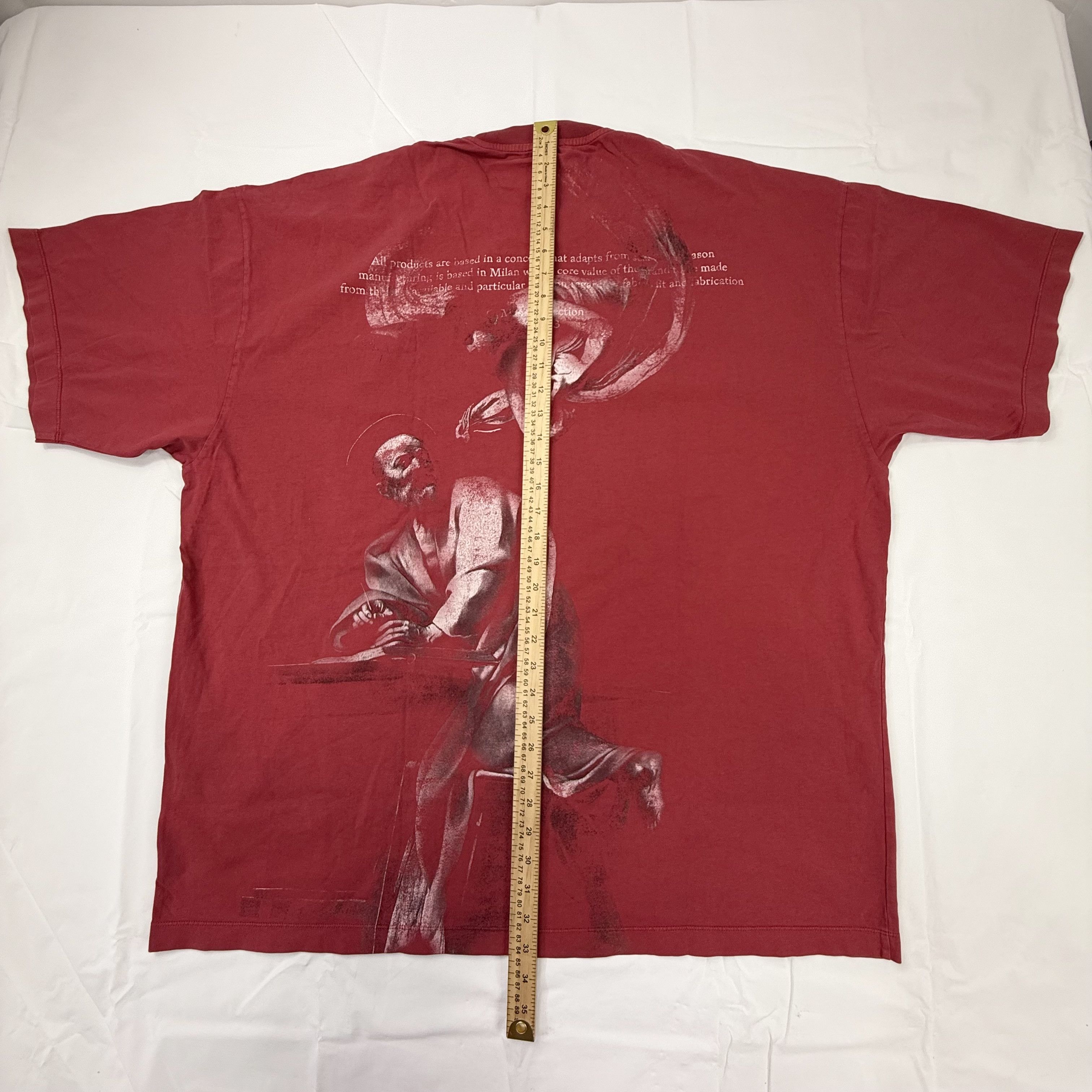 Off-White Off-White Caravaggio Graphic T-Shirt Red Oversized XL Size US XL / EU 56 / 4 - 3 Thumbnail