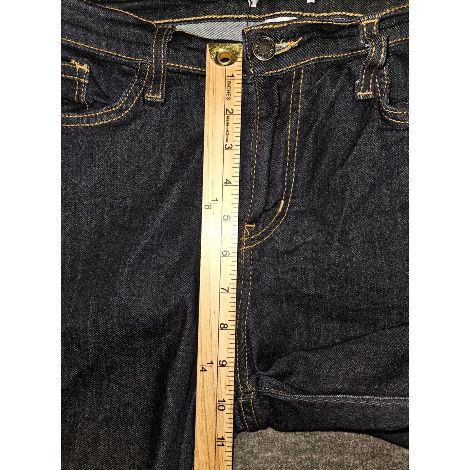 Vintage Judy Blue Jeans Women's 15/32 Skinny Mid Rise Stretch USA City Preppy Blue Denim Logo 29" Inseam Regular Fit Womens Size 36" / US 14 / IT 50 - 5 Thumbnail