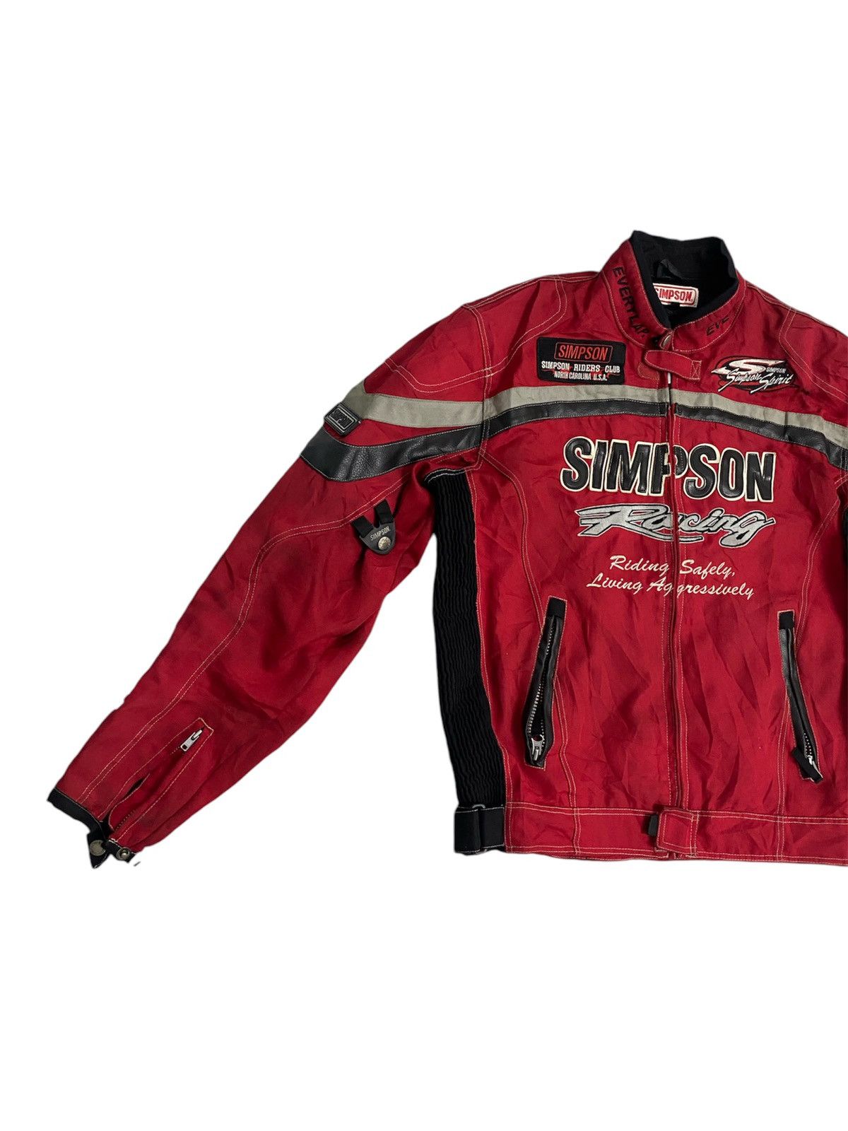 The Simpsons × Vintage Vintage Simpson Racing Usa Club biker Jacket Size US L / EU 52-54 / 3 - 3 Thumbnail