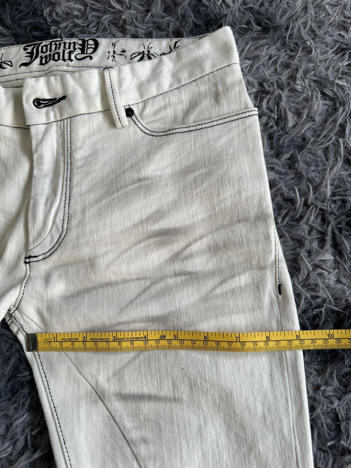 BUFFALO BOBS SS14 Johnny Wolf whiskered Detroit slim denim jrock vkei Size US 31 - 14 Thumbnail