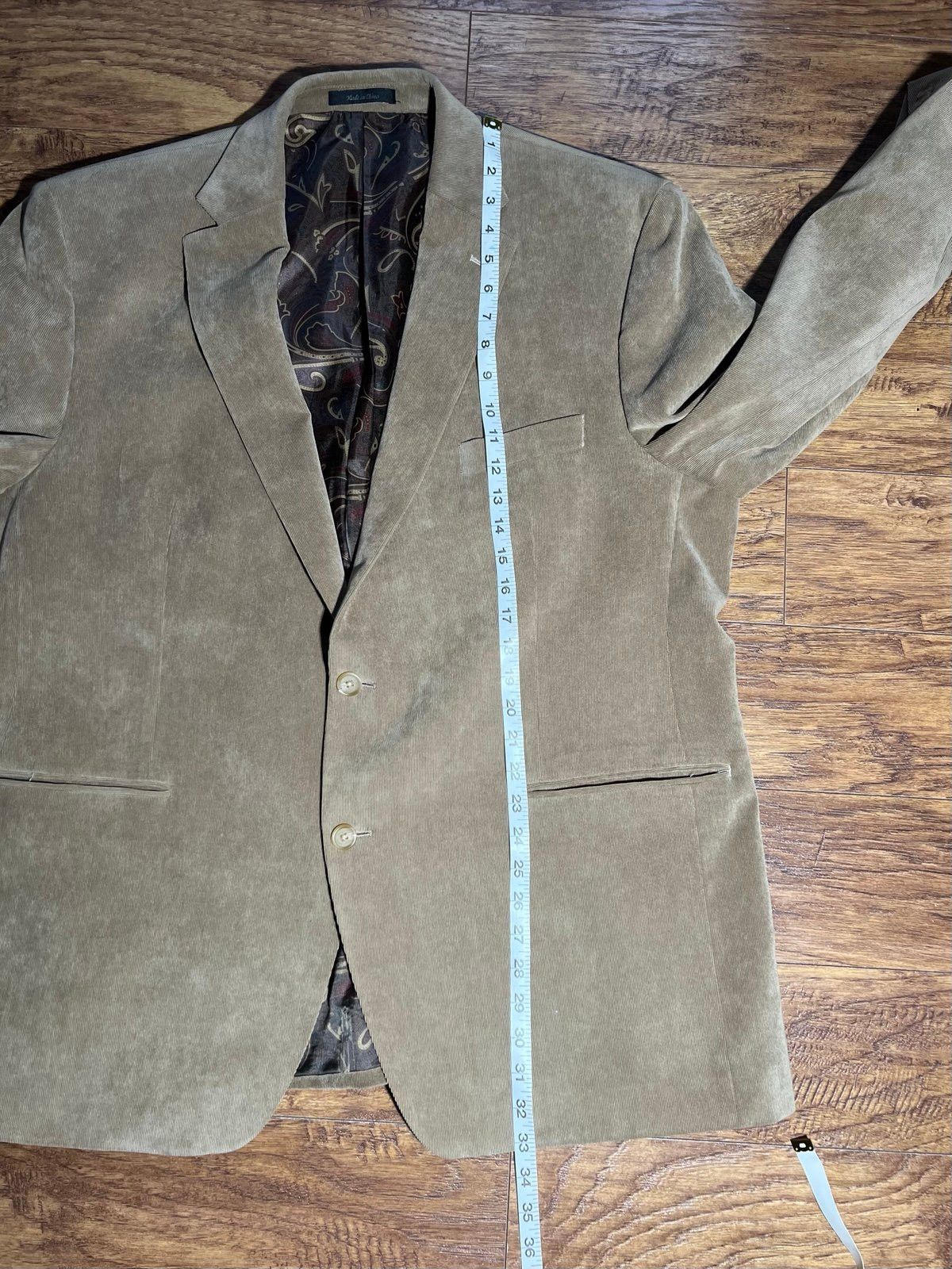 Lauren Ralph Lauren Lauren Ralph Lauren Mens Corduroy Blazer Sport Coat 48R Size 48R - 9 Thumbnail