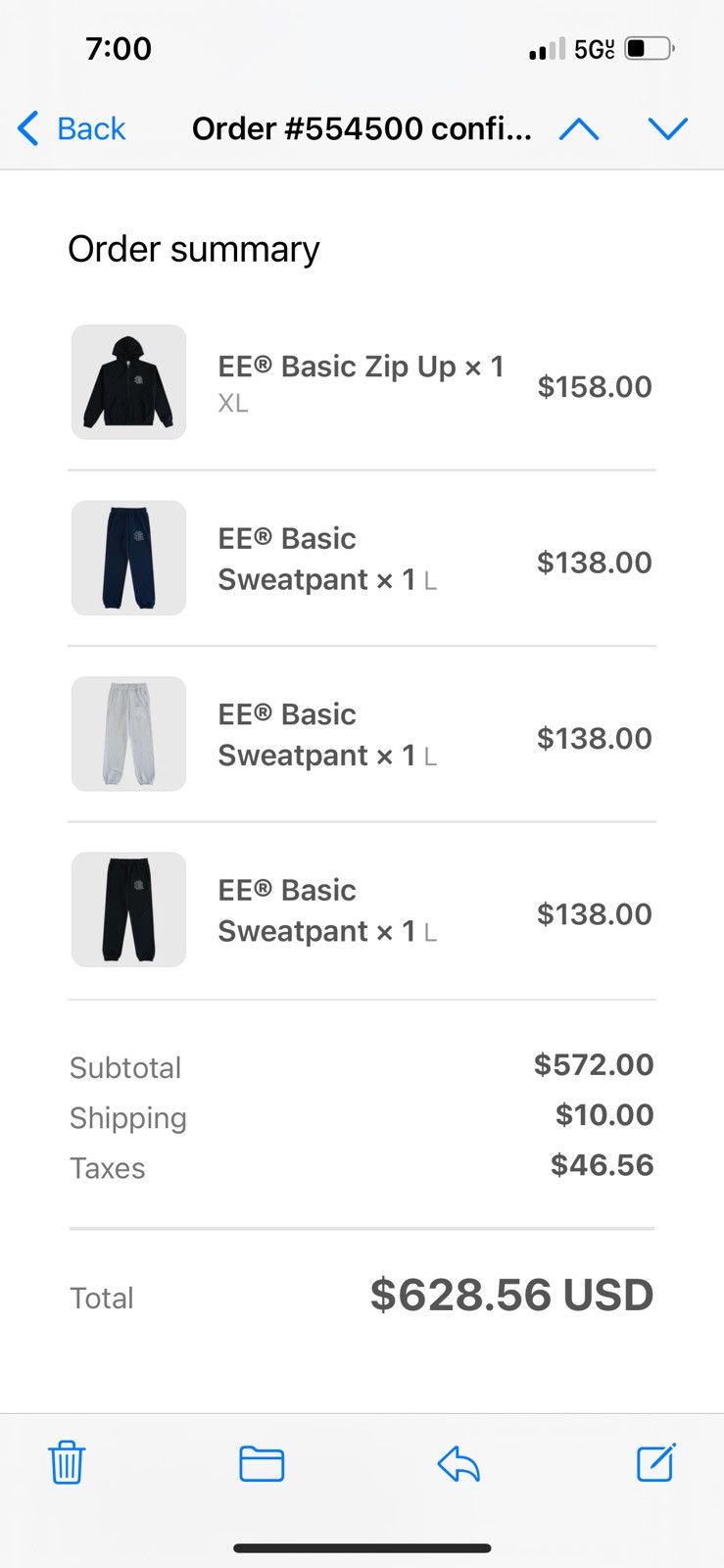 Eric Emanuel Eric Emanuel navy sweatpants cuffed large Size US 32 / EU 48 - 2 Thumbnail