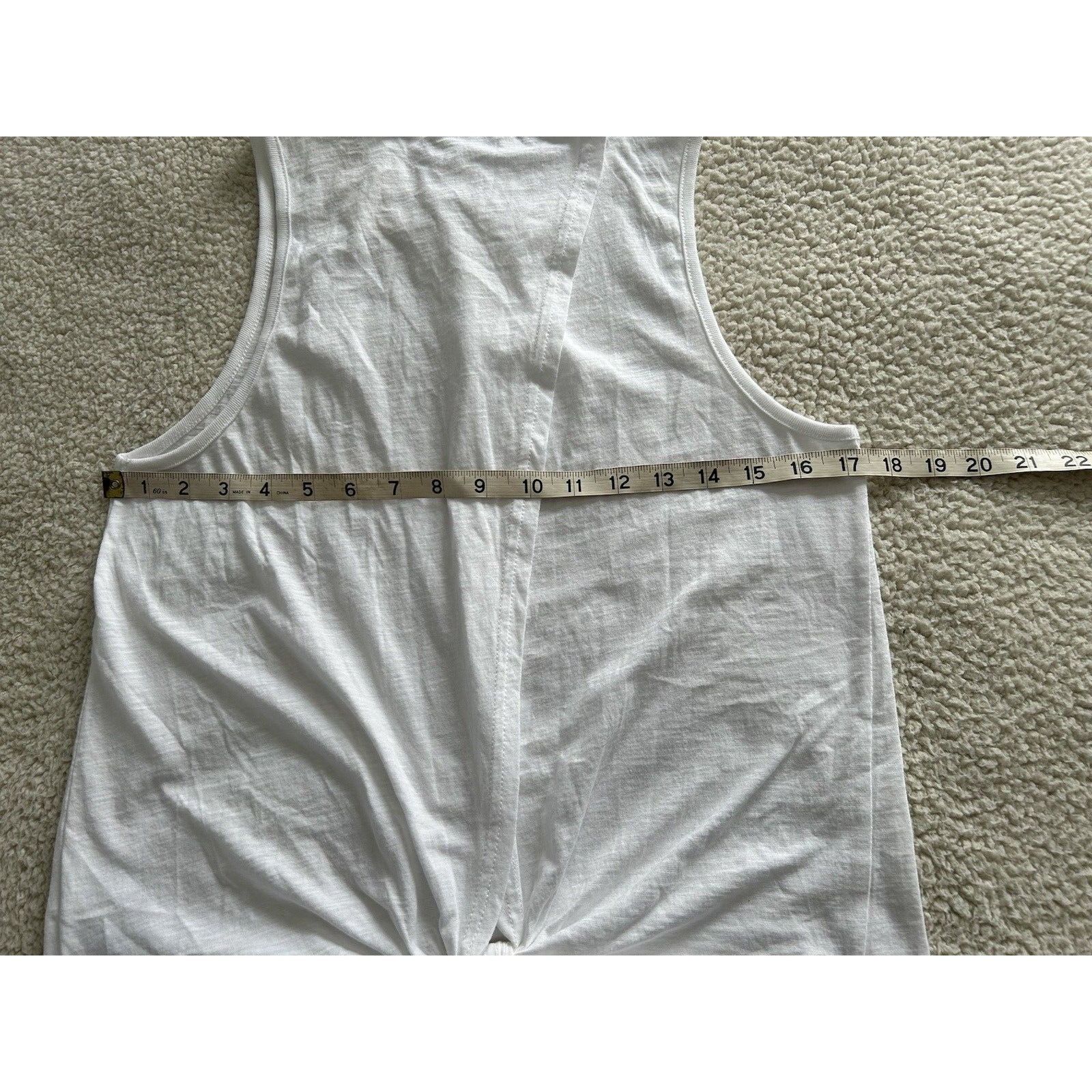 J.Crew J.CREW Vintage Cotton Knot Back Tank Top White Size M Size M / US 6-8 / IT 42-44 - 8 Thumbnail