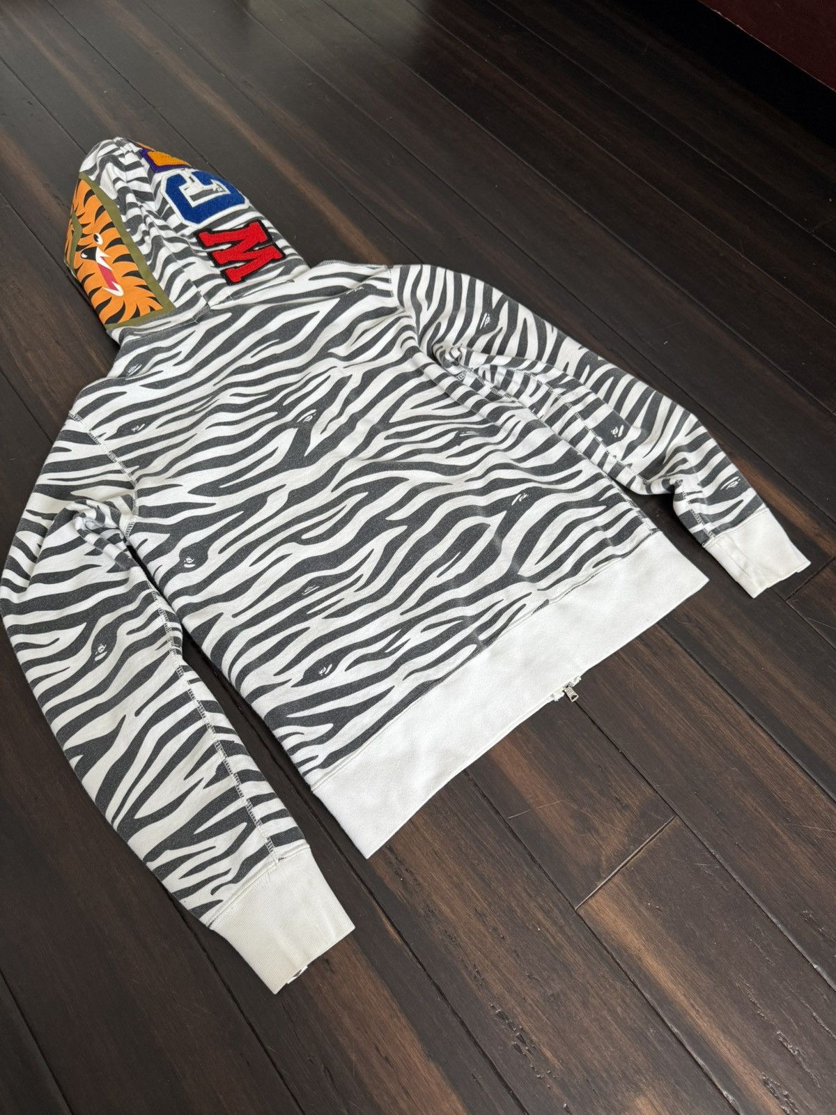 Bape Zebra Camo Shark Full Zip Hoodie Size US M / EU 48-50 / 2 - 4 Thumbnail