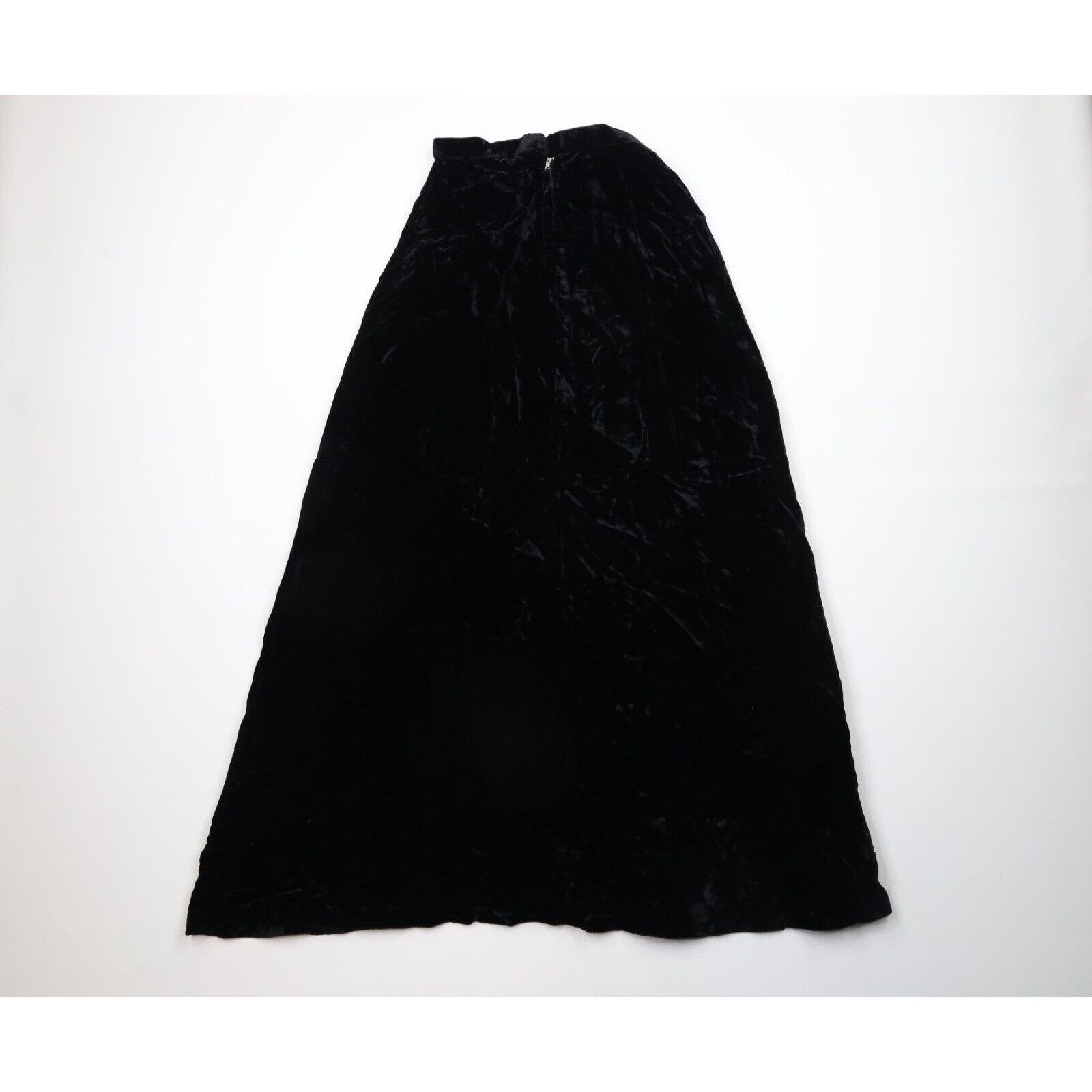 Vintage Vintage 50s 60s Streetwear Velvet Velour Full Length Skirt Size 26" / US 2 / IT 38 - 6 Thumbnail
