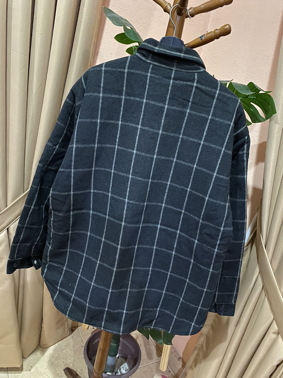 Stussy Stüssy Black and White Plaid Wool Jacket Timeless Streetwear Size US L / EU 52-54 / 3 - 12 Thumbnail