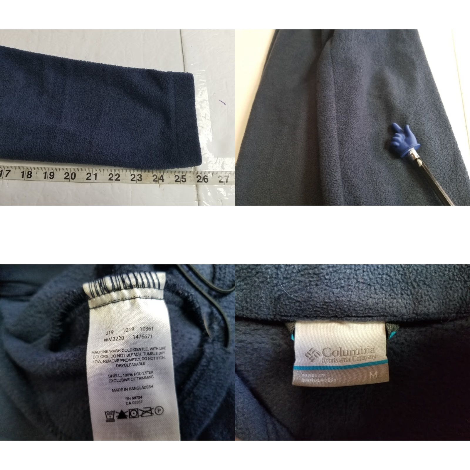 Vintage Columbia Steen Mountain Fleece Jacket Full Zip Blue Medium Mens Jacket Sizes M Size US M / EU 48-50 / 2 - 8 Thumbnail