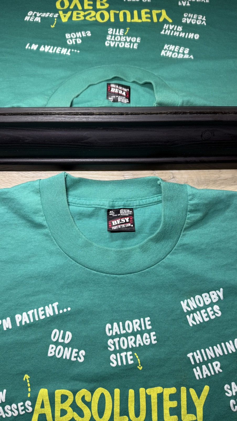 Other Vintage / Y2K 1990s Humor Absolutely Over 50 Shirt Size US XL / EU 56 / 4 - 4 Thumbnail