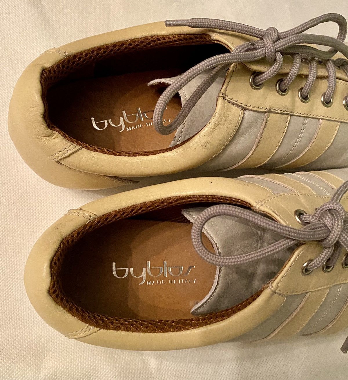 Byblos Byblos 🇮🇹 leather tri-color mesh lined retro sneakers 9 Size US 9 / EU 42 - 9 Thumbnail