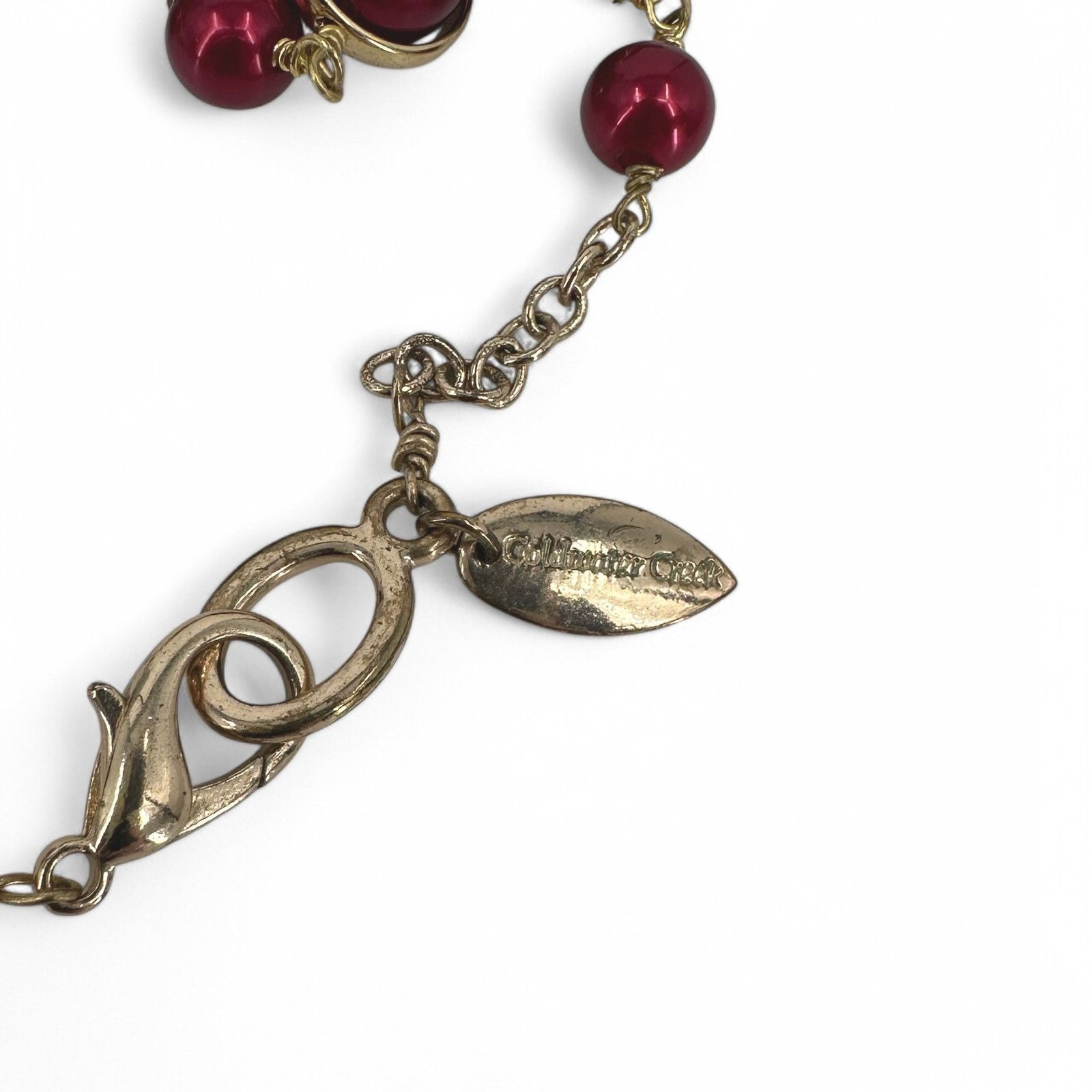 Coldwater Creek Coldwater Creek Long Rope Chain Necklace Red Faux Pearl Size ONE SIZE - 6 Thumbnail