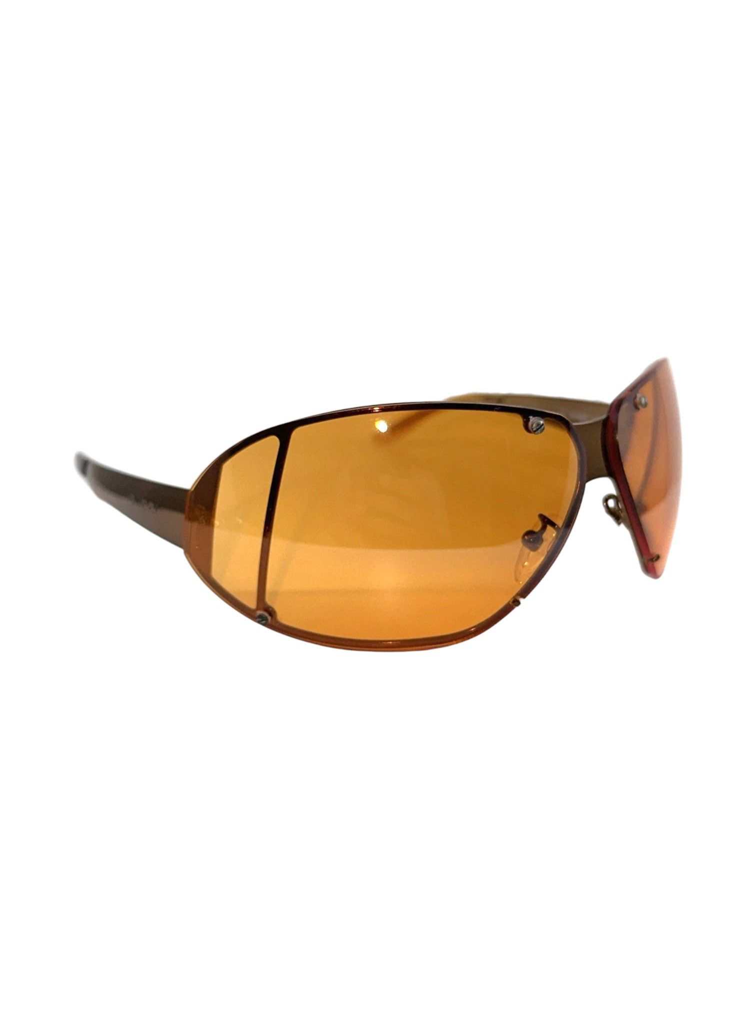 Gucci Gucci GG 1652/S Amber Shield Sunglasses Size ONE SIZE - 5 Thumbnail