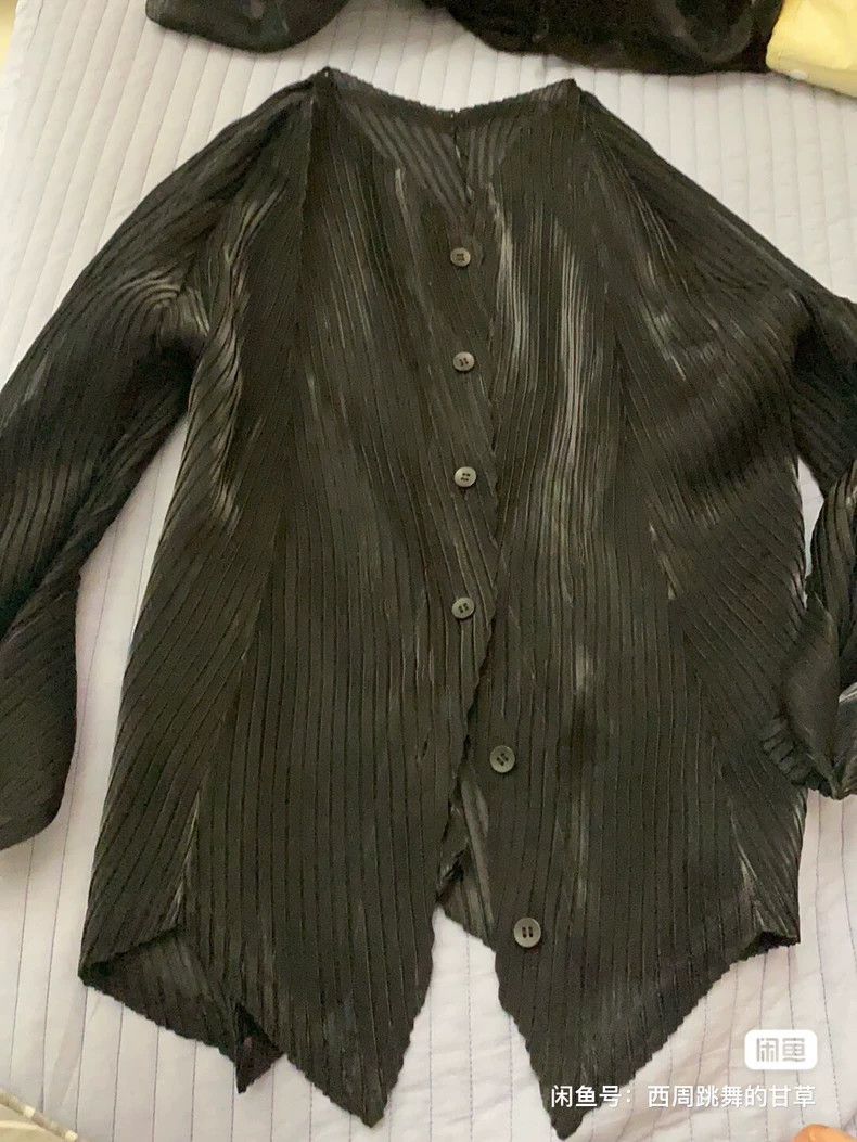 Issey Miyake Issey Miyake size:3 Black double-layered coat Size M / US 6-8 / IT 42-44 - 3 Thumbnail