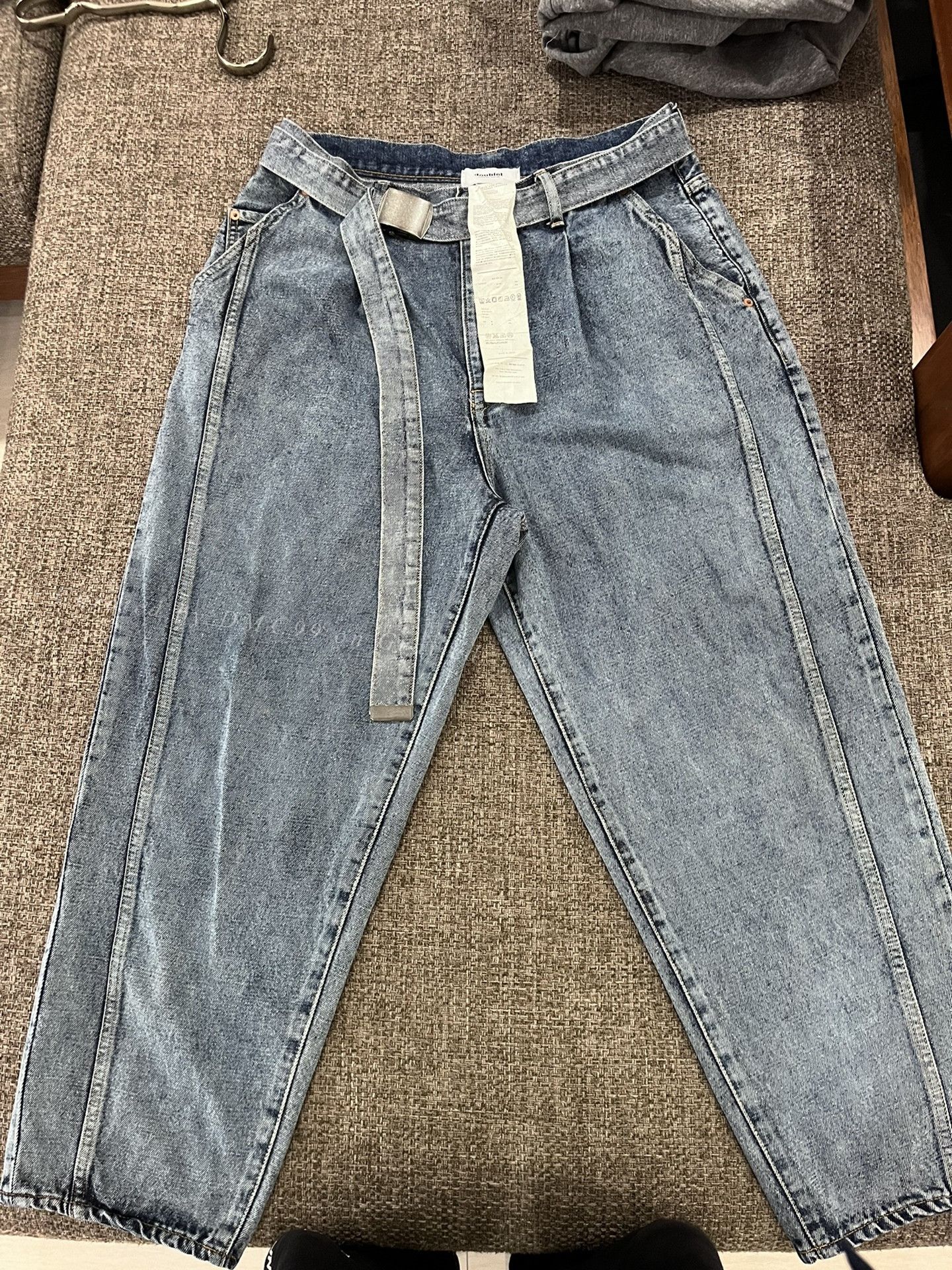 Doublet doublet 19AW Belted Washed Jeans Size US 26 / EU 42 - 1 Thumbnail