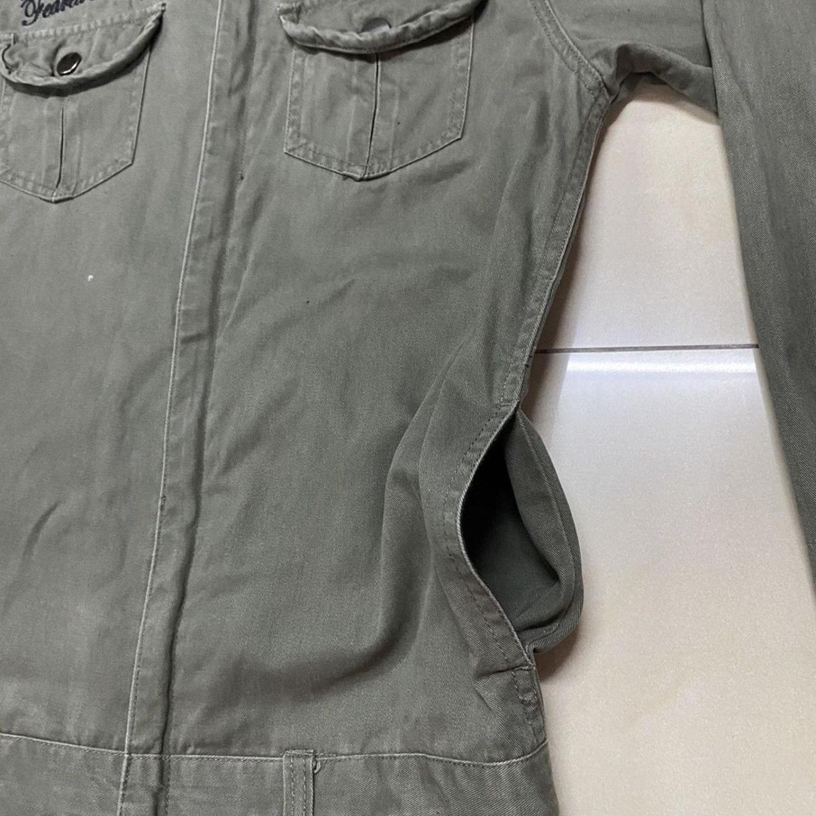 Japanese Brand Skull embroidered japanese brand overall Size US 30 / EU 46 - 7 Thumbnail