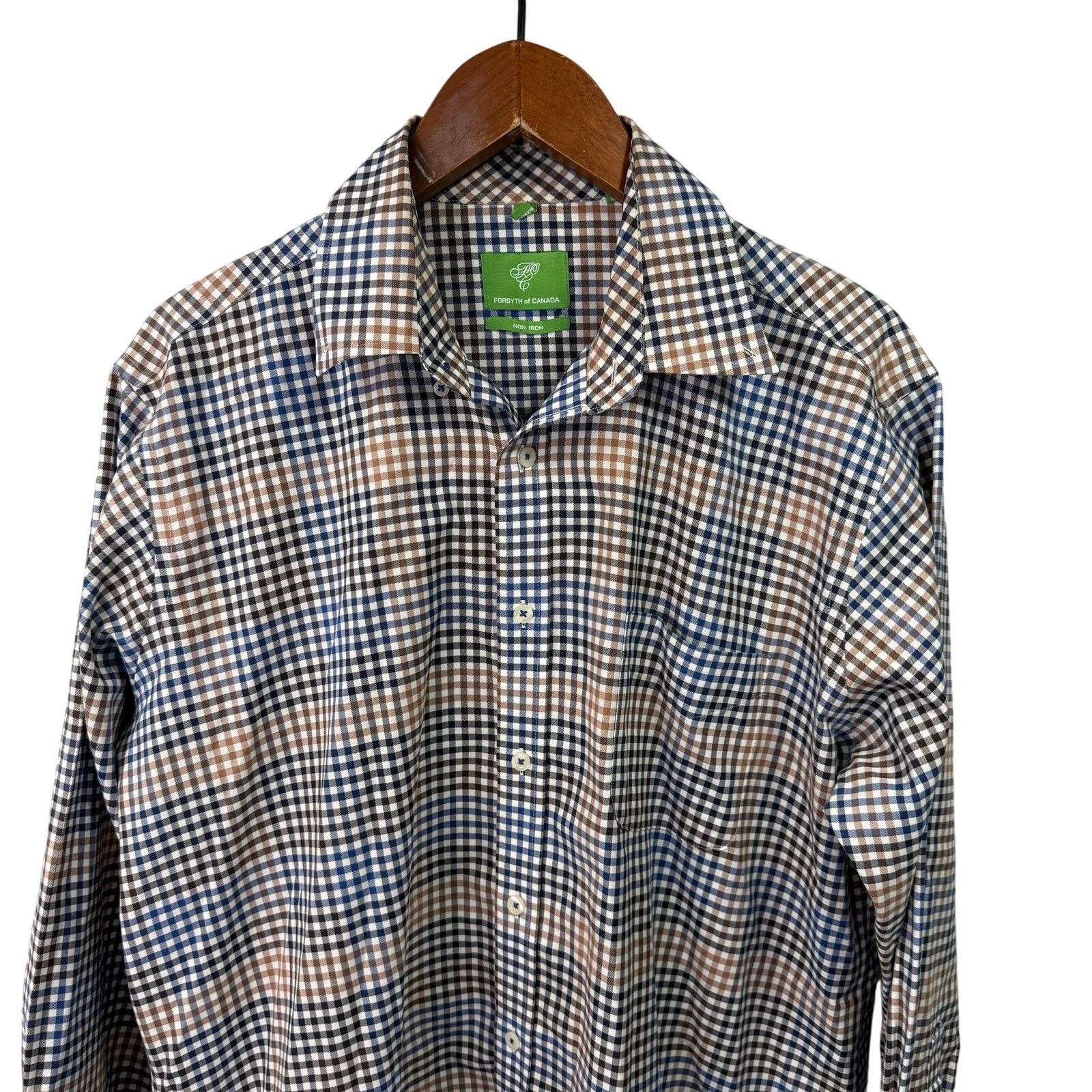 Other Forsyth of Canada Men’s Shirt sz L Casual Button Down # G640 Size US L / EU 52-54 / 3 - 5 Thumbnail