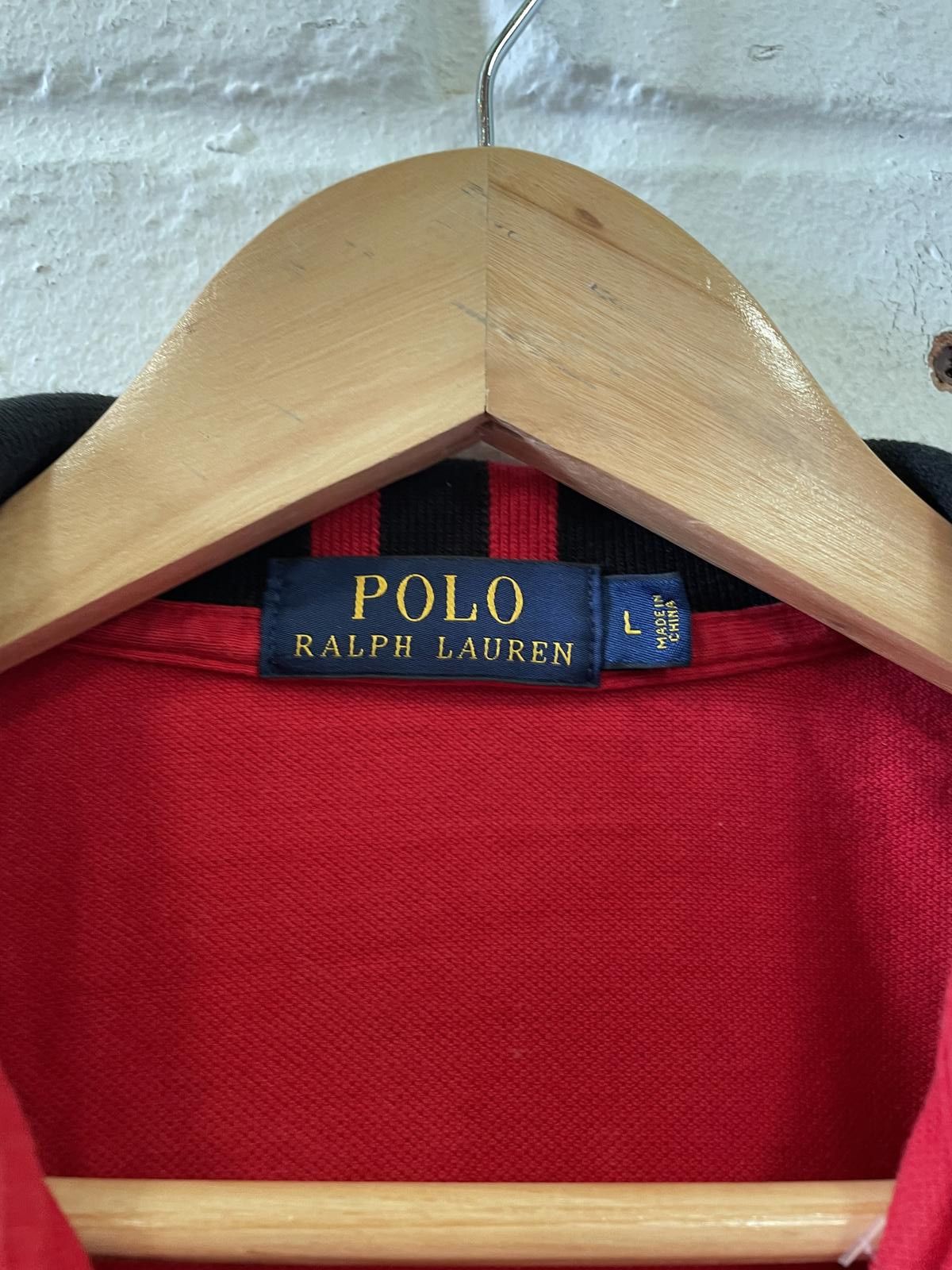 Polo Ralph Lauren Polo Ralph Lauren Men's Red and Black Short Sleeve Polo Size US L / EU 52-54 / 3 - 4 Thumbnail